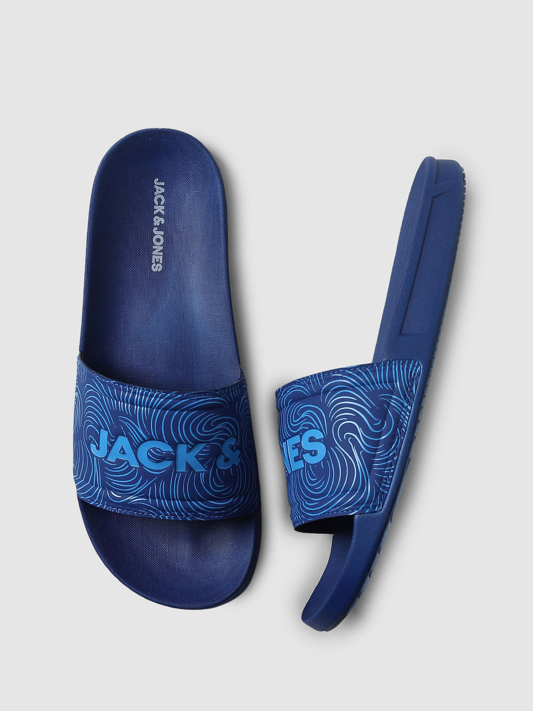 Blue Abstract Print Sliders