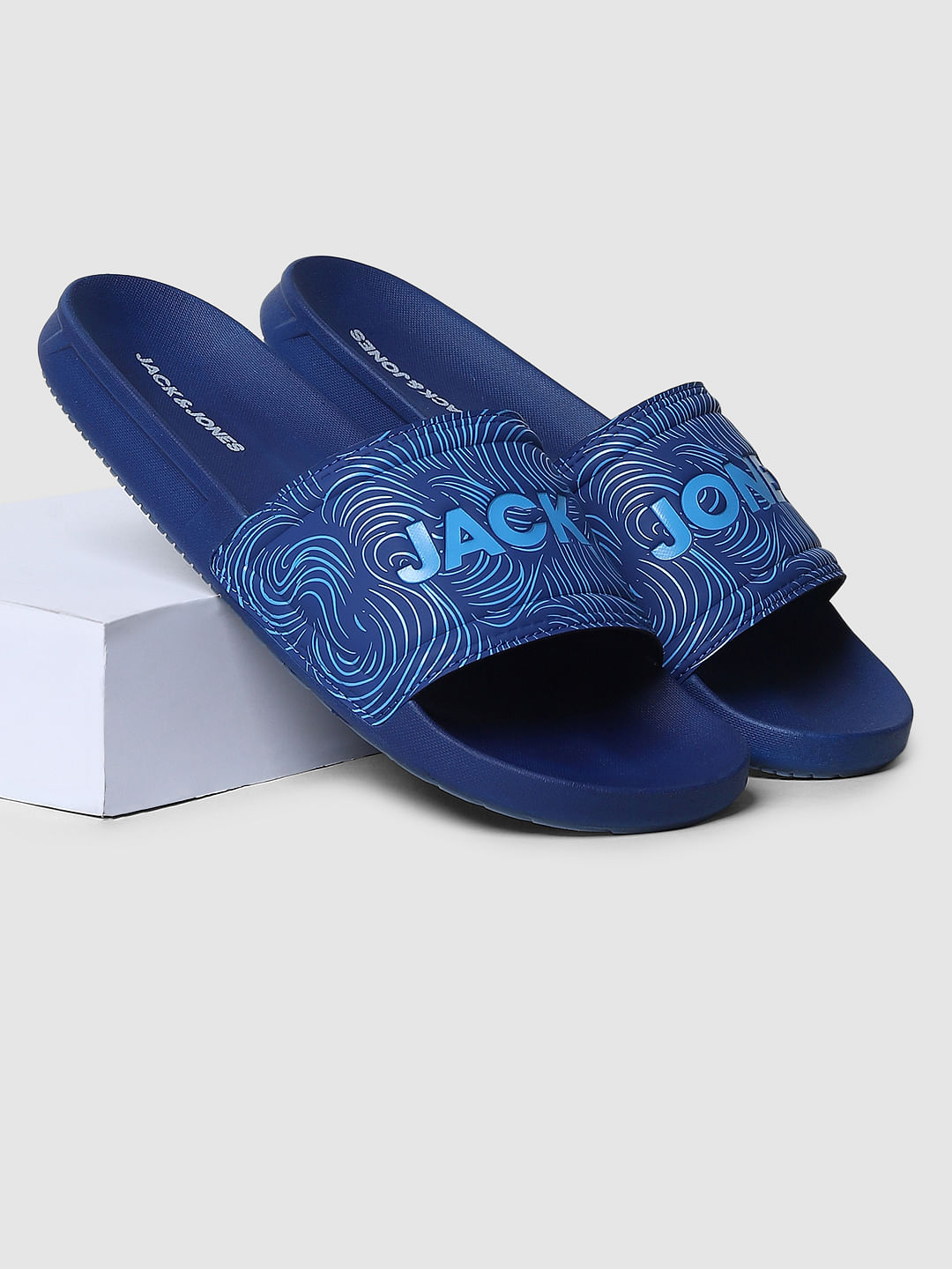 Blue Abstract Print Sliders
