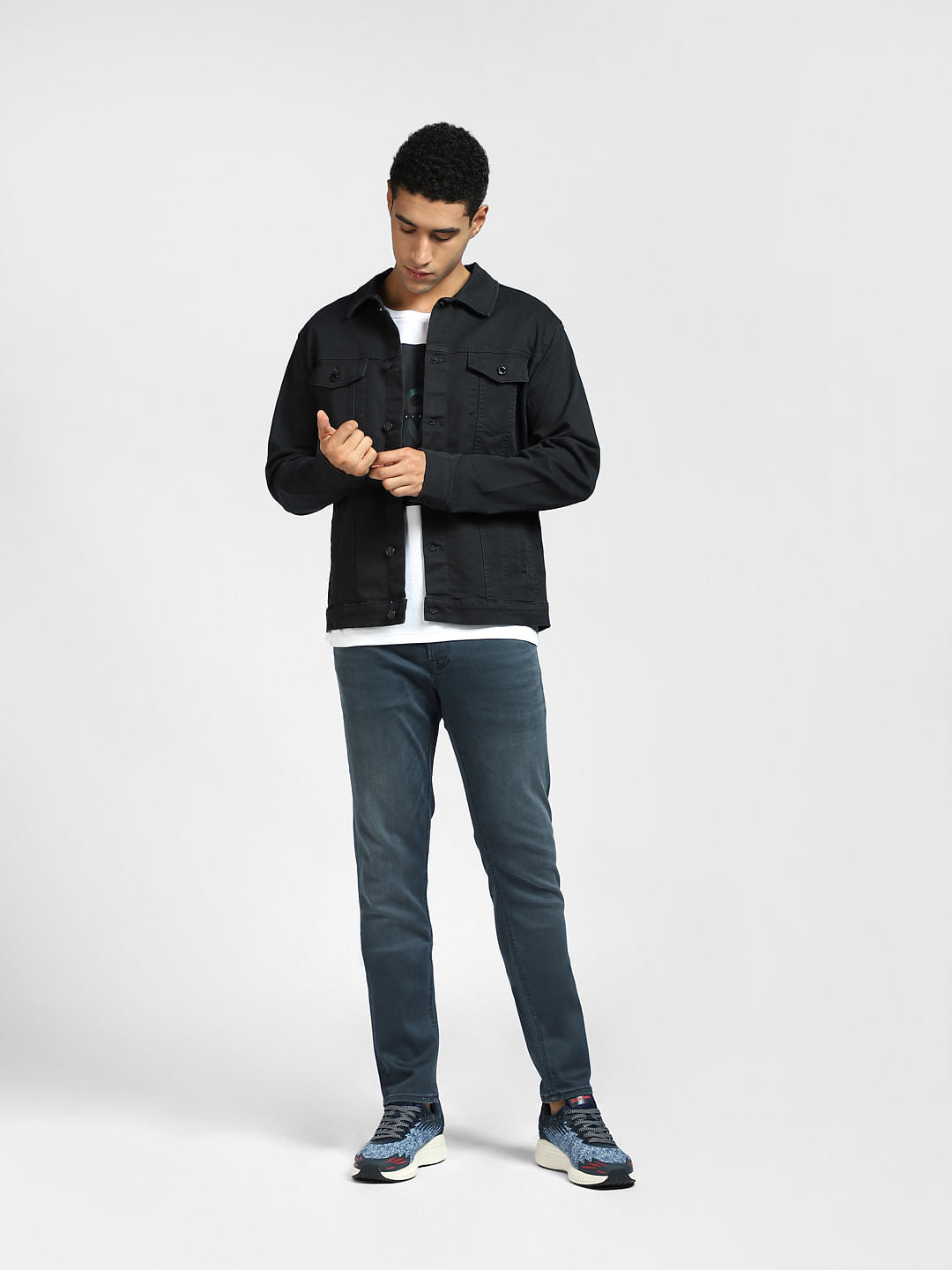 Blue Low Rise Liam Skinny Jeans - 28/30