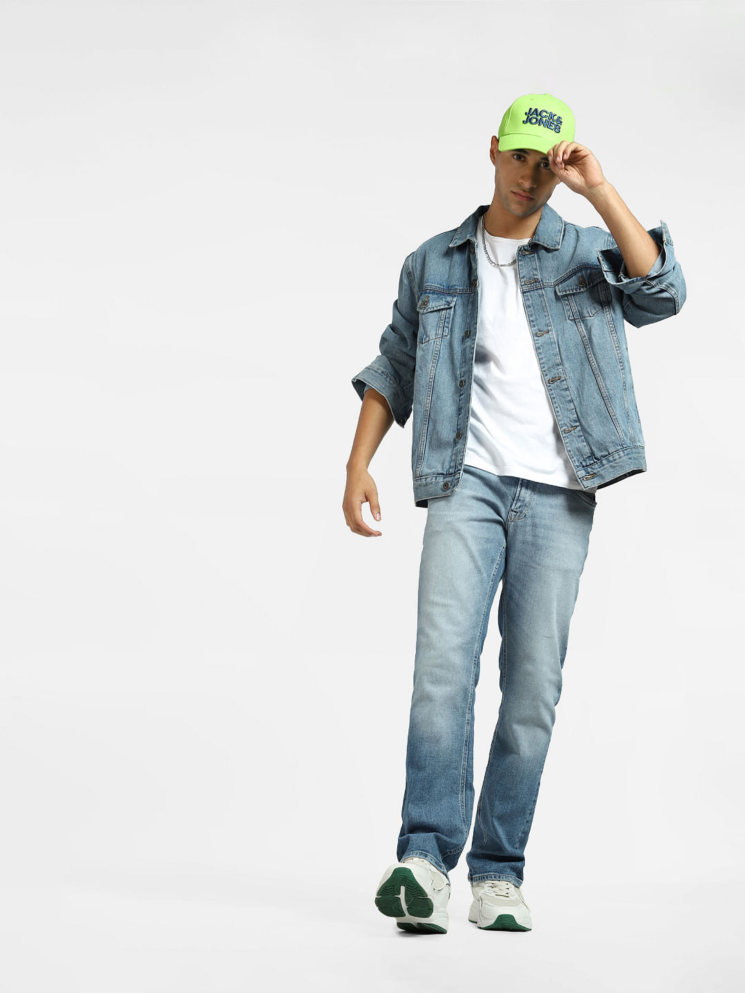 Light Blue Mid Rise Clark Regular Fit Jeans - 28/30