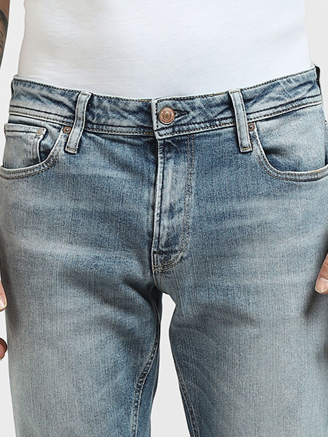 Blue Low Rise Ben Skinny Jeans