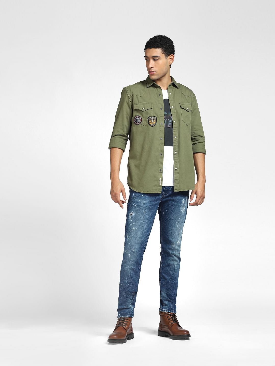 Blue Low Rise Liam Skinny Jeans