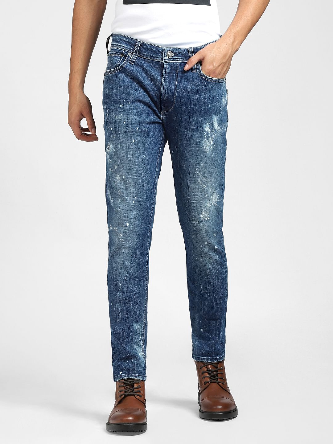 Blue Low Rise Liam Skinny Jeans
