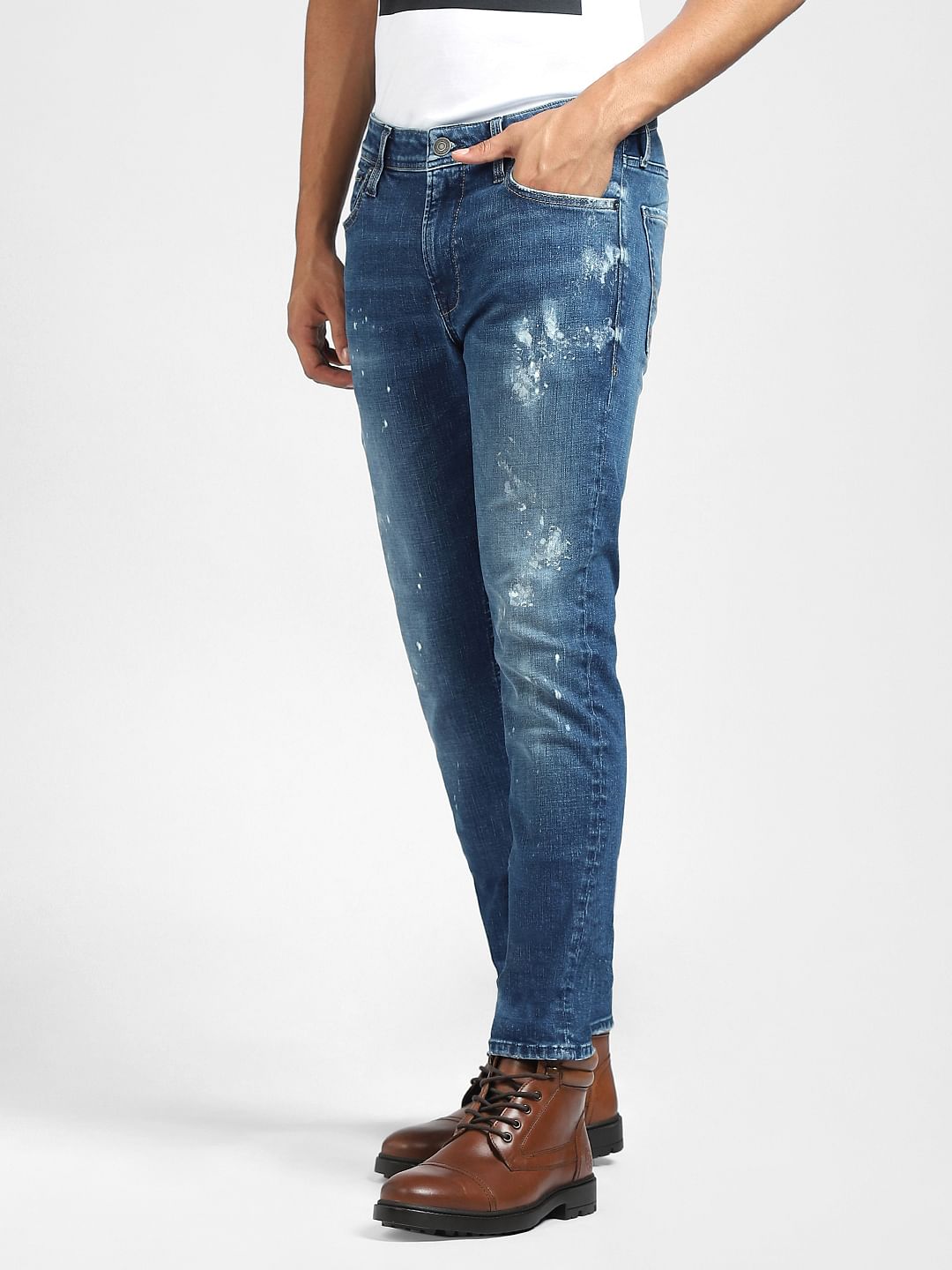 Blue Low Rise Liam Skinny Jeans