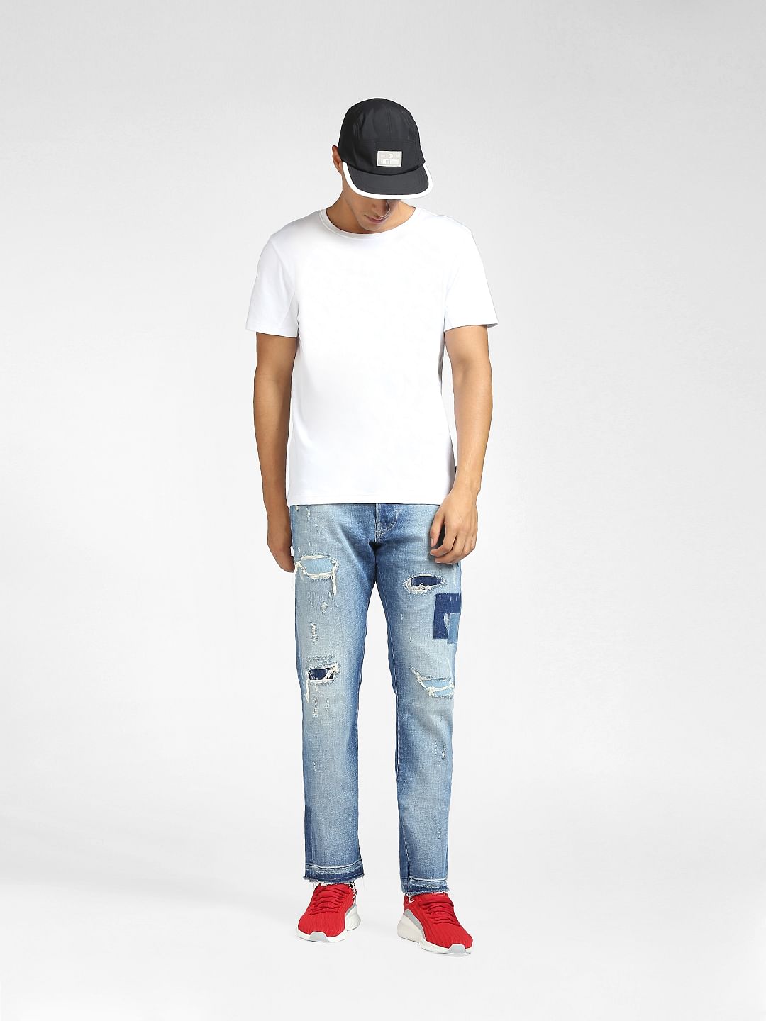 Blue Low Rise Glenn Slim Fit Jeans