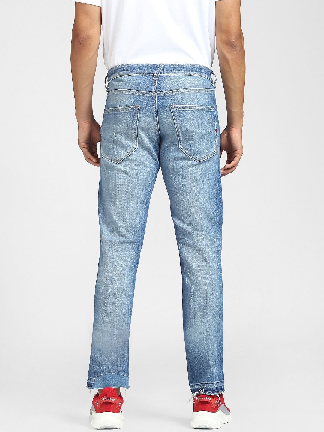 Blue Low Rise Glenn Slim Fit Jeans