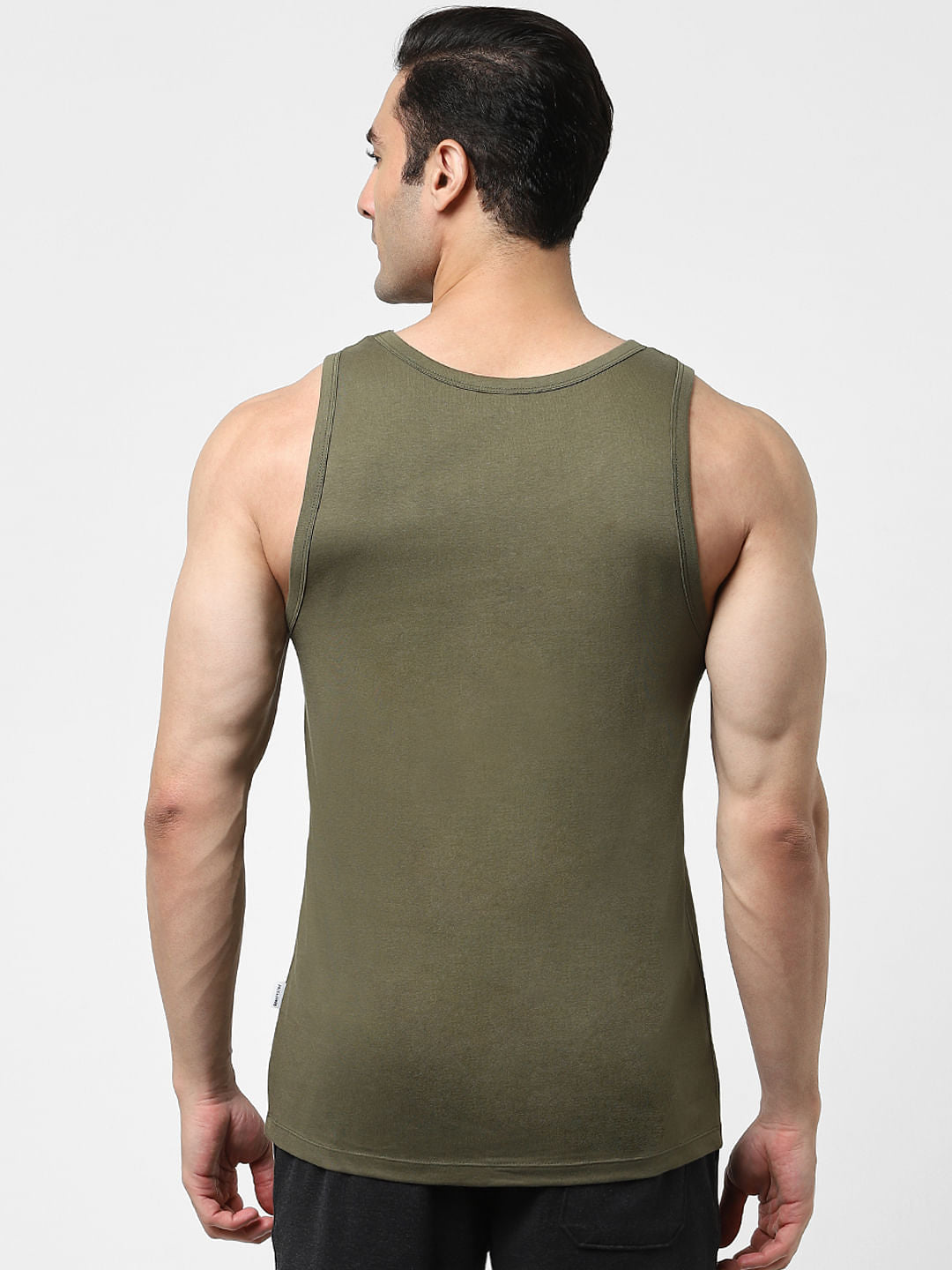 Green Typographic Print Fashion Vest