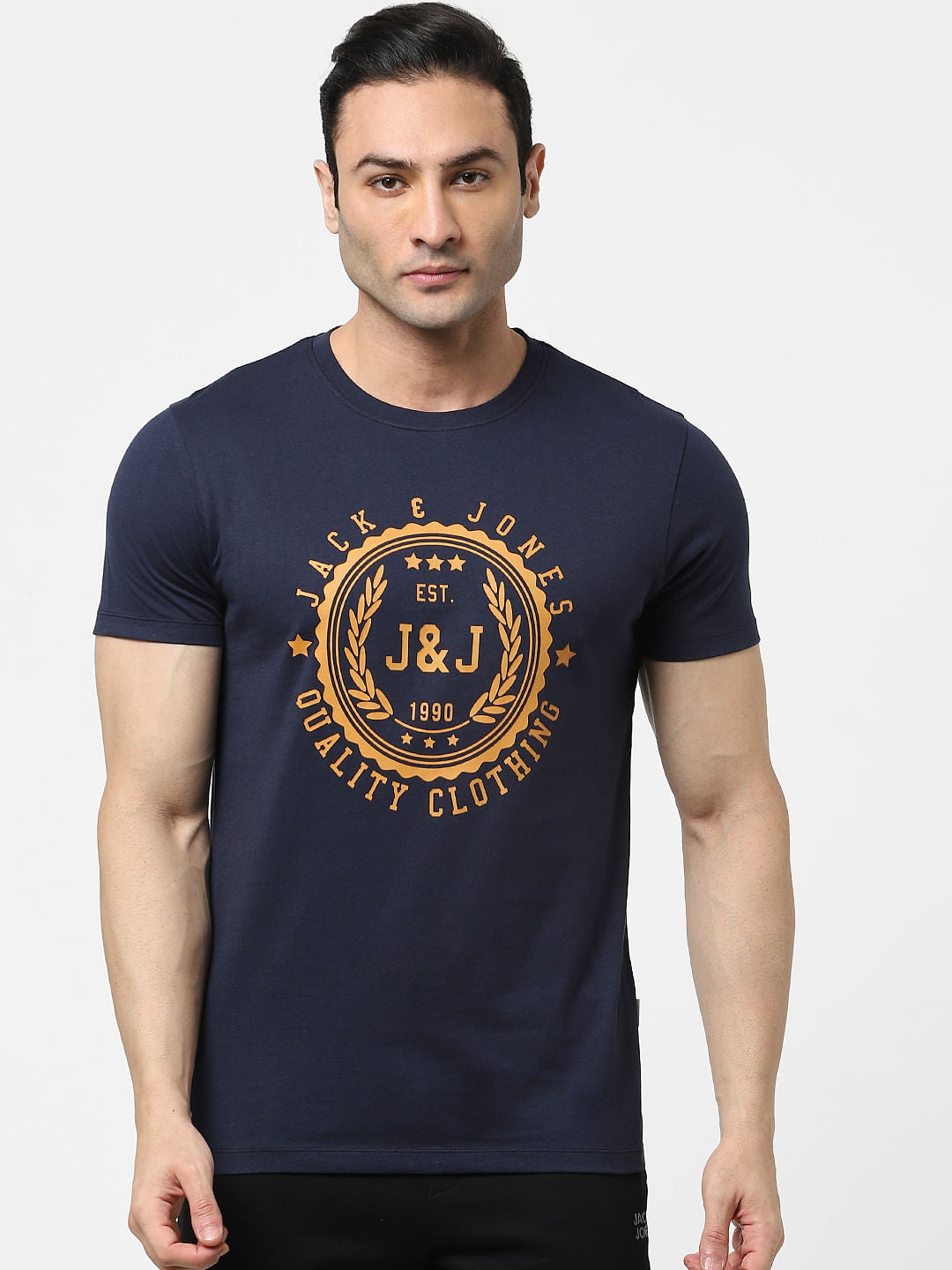 Navy Blue Crew Neck T-shirt