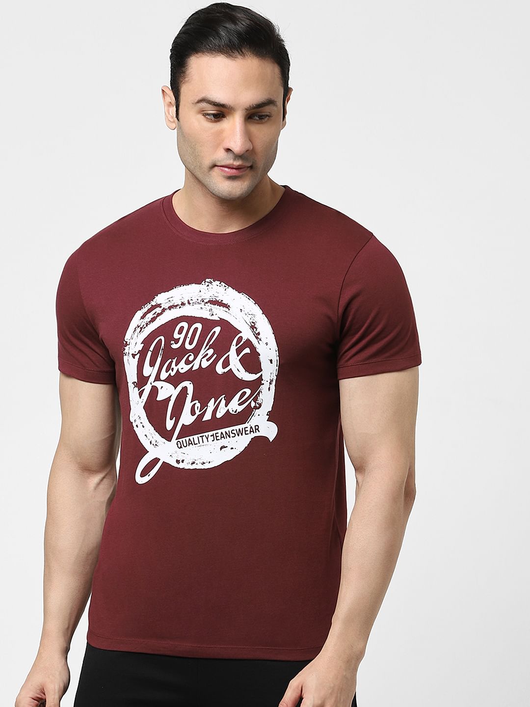 Maroon Crew Neck T-shirt
