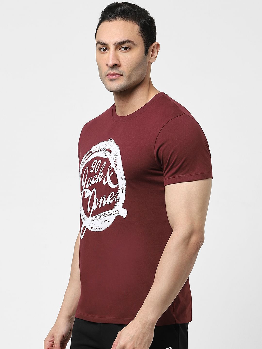 Maroon Crew Neck T-shirt