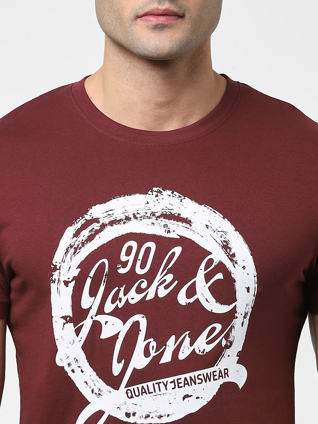 Maroon Crew Neck T-shirt