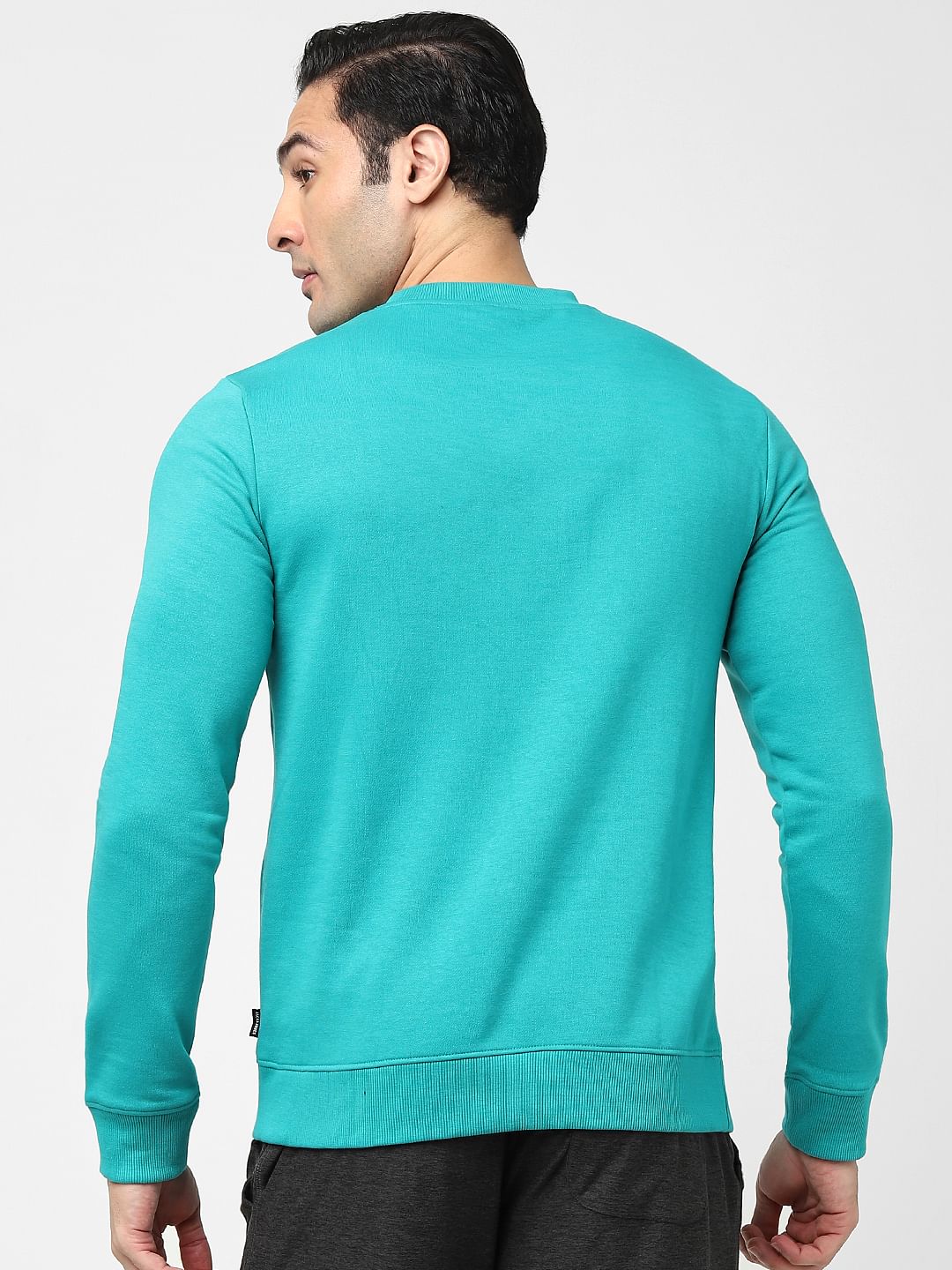 Blue Typographic Logo Sweatshirt