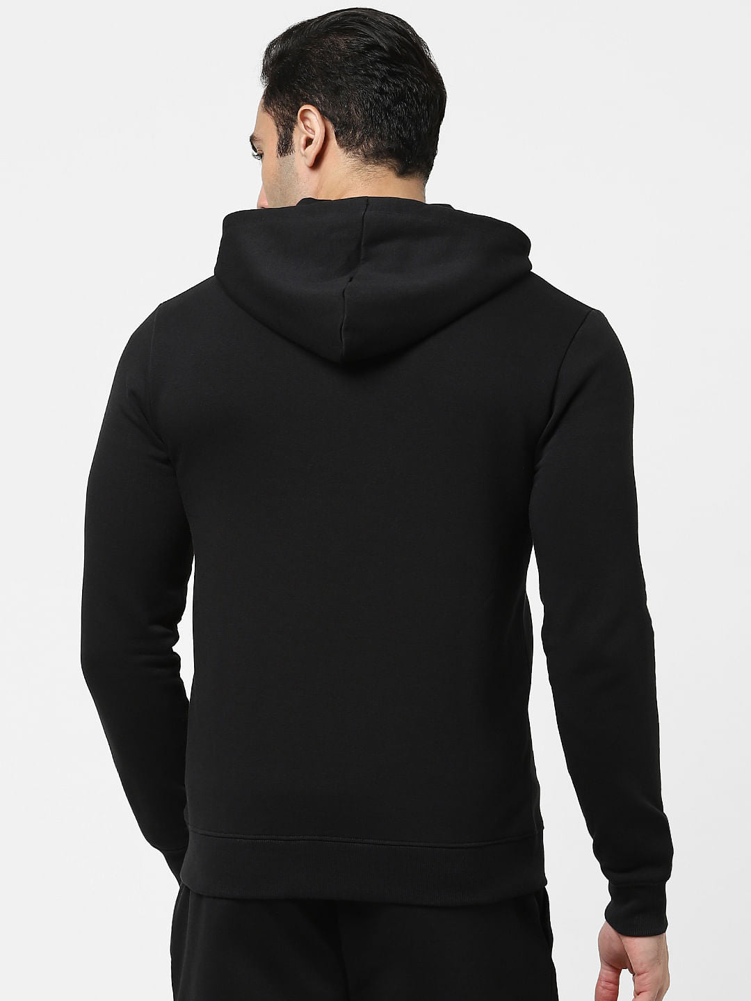Black Zip-Up Co-ord Sweatshirt