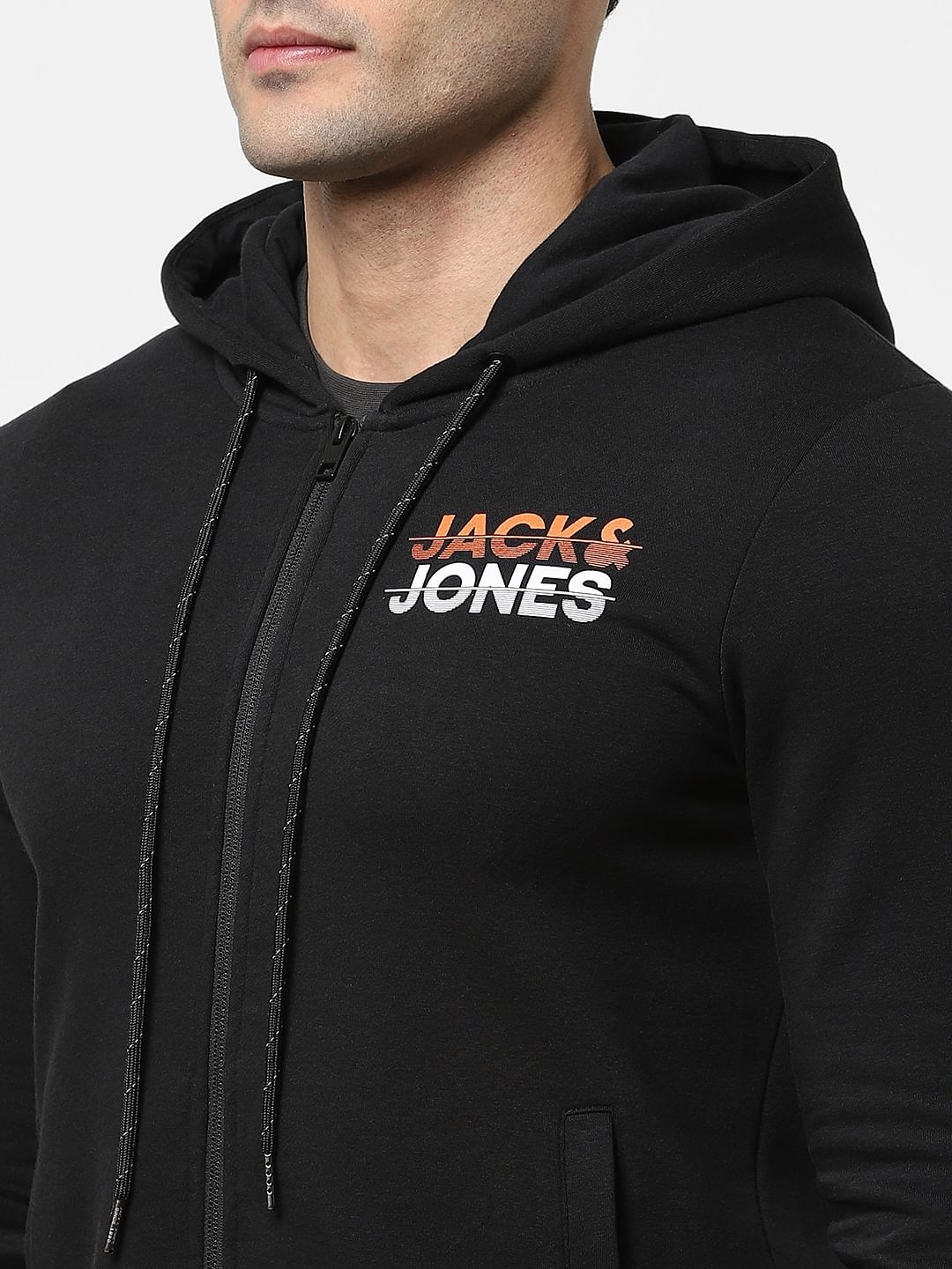Black Zip-Up Co-ord Sweatshirt