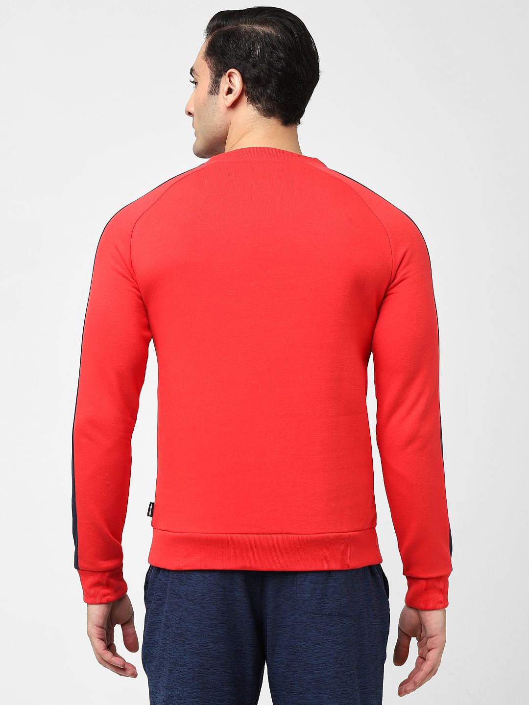 Red Tape Detail Sweatshirt