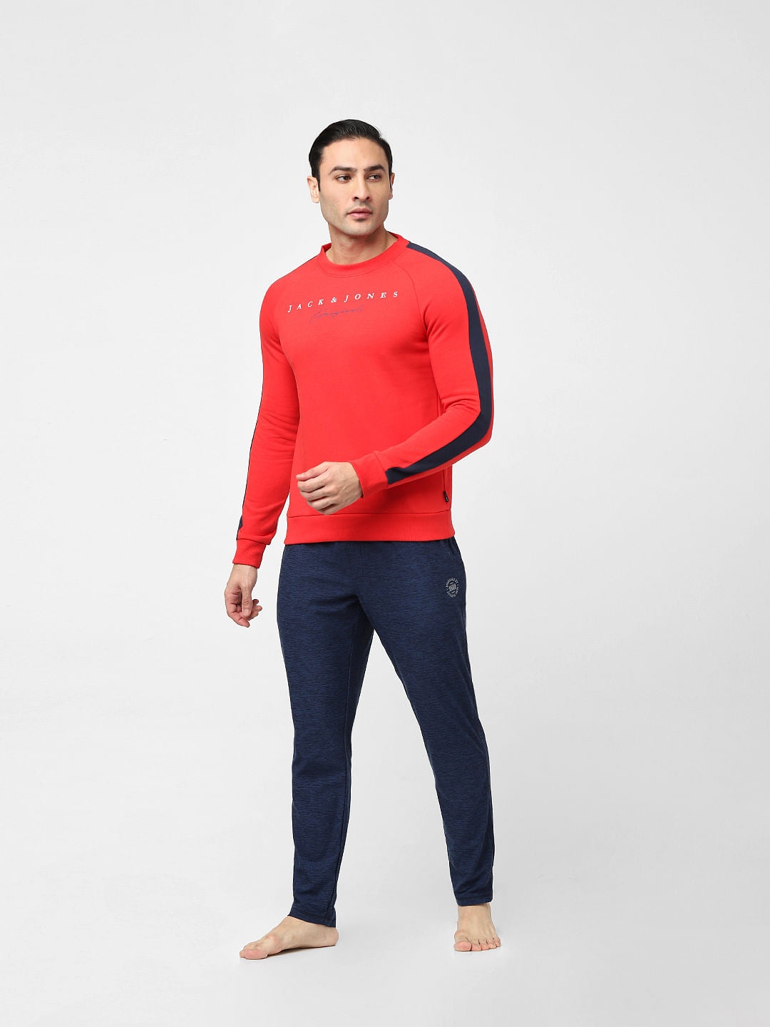 Red Tape Detail Sweatshirt