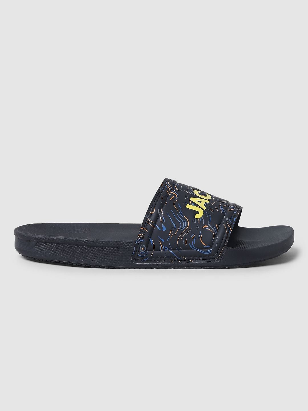 Black Abstract Print Sliders