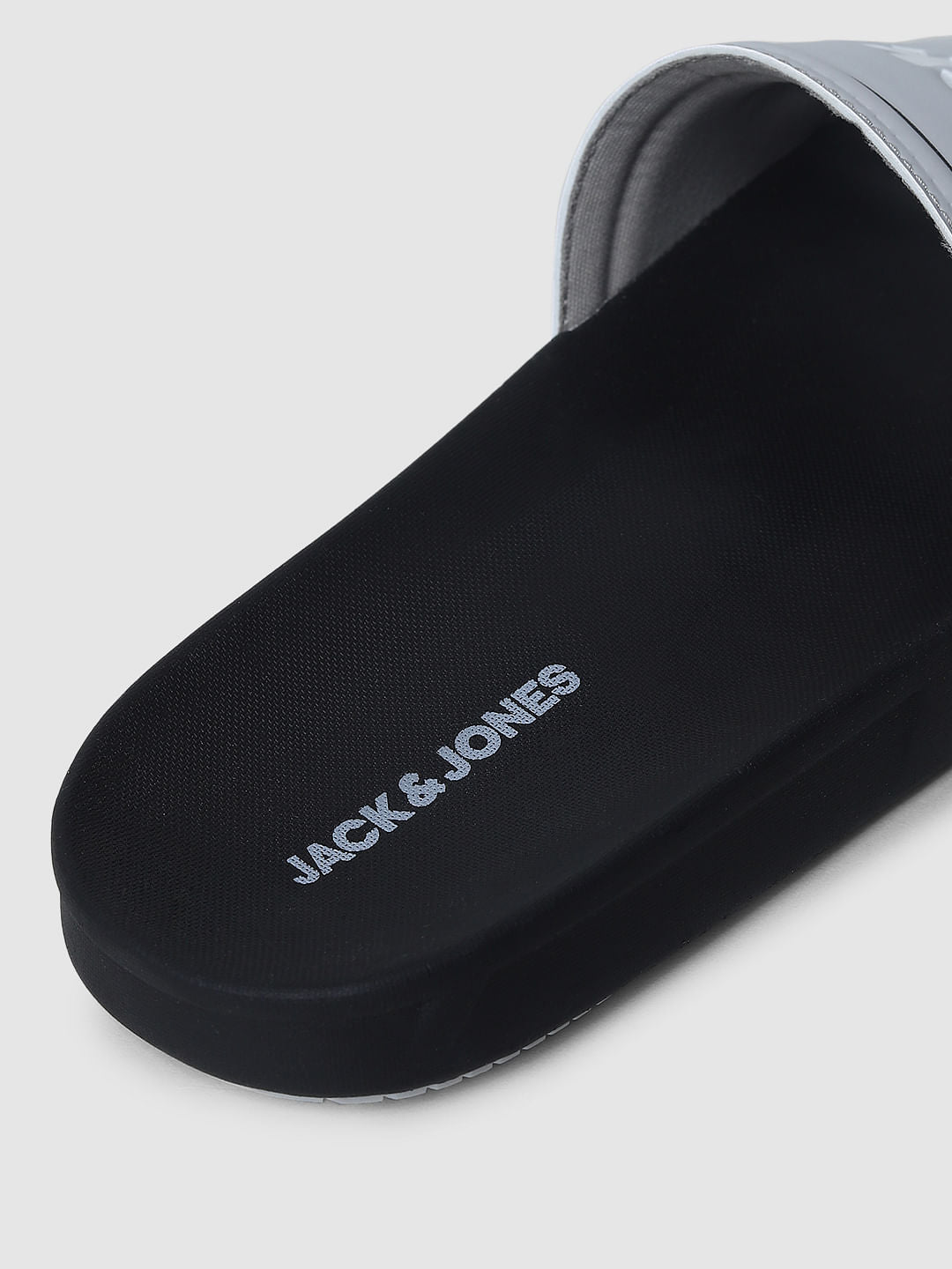 Navy Blue Logo Print Sliders