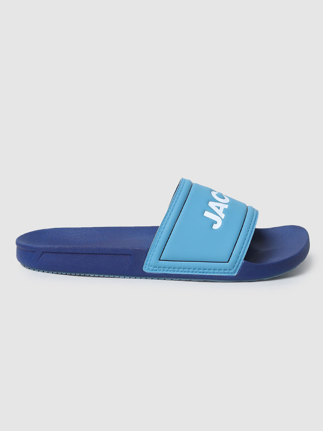 Blue Logo Print Sliders