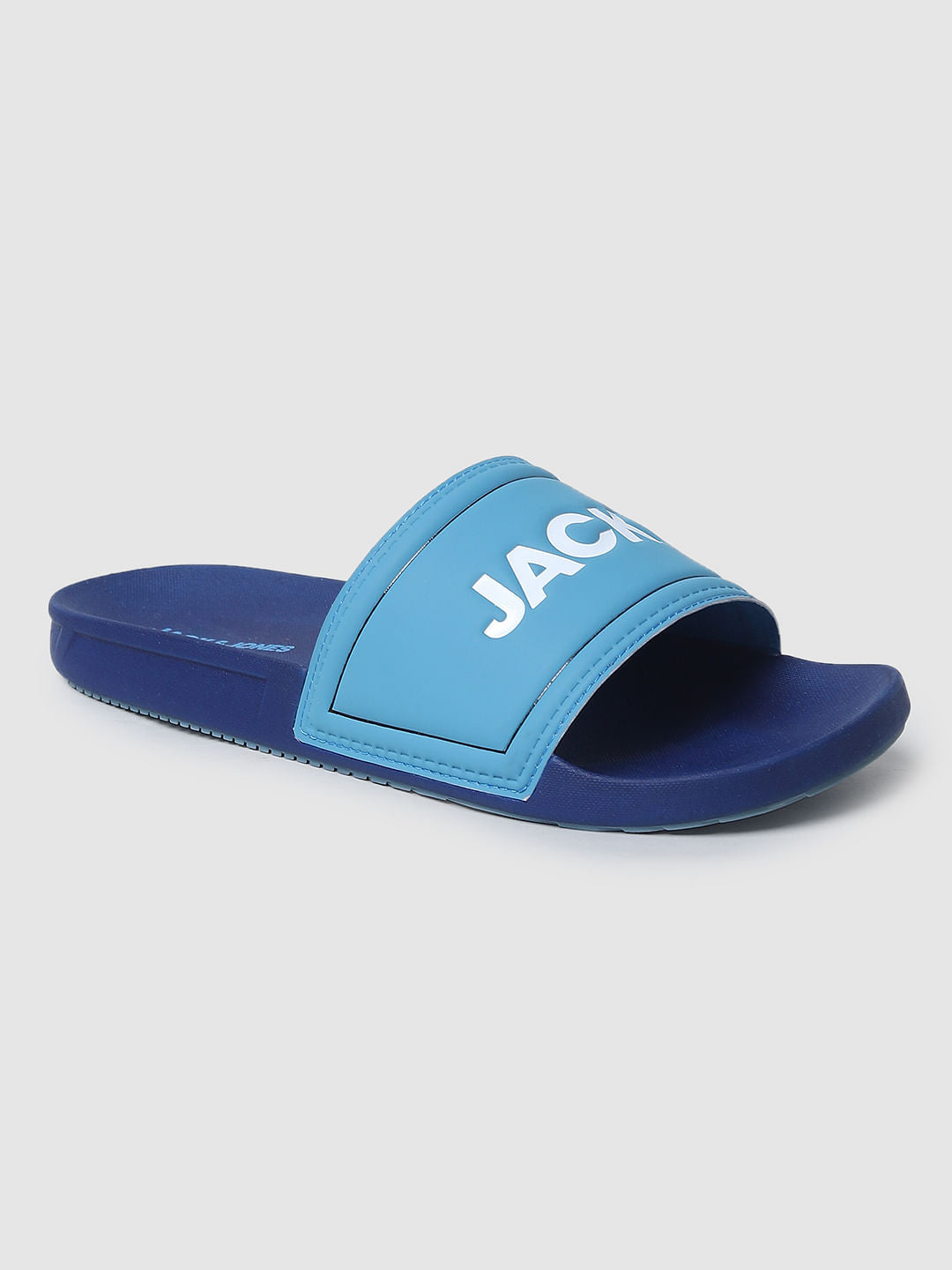 Blue Logo Print Sliders