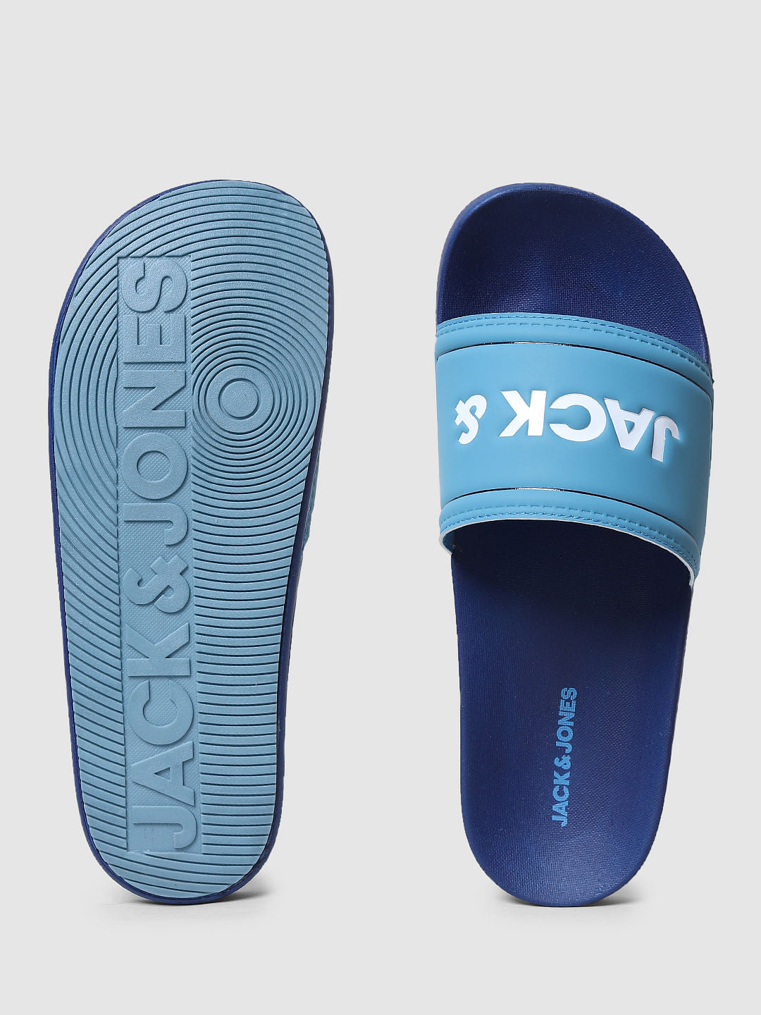 Blue Logo Print Sliders