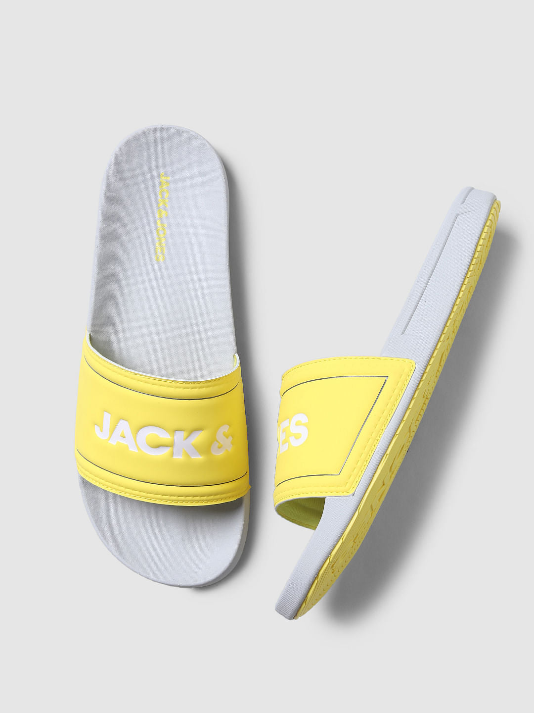 Grey Logo Print Sliders