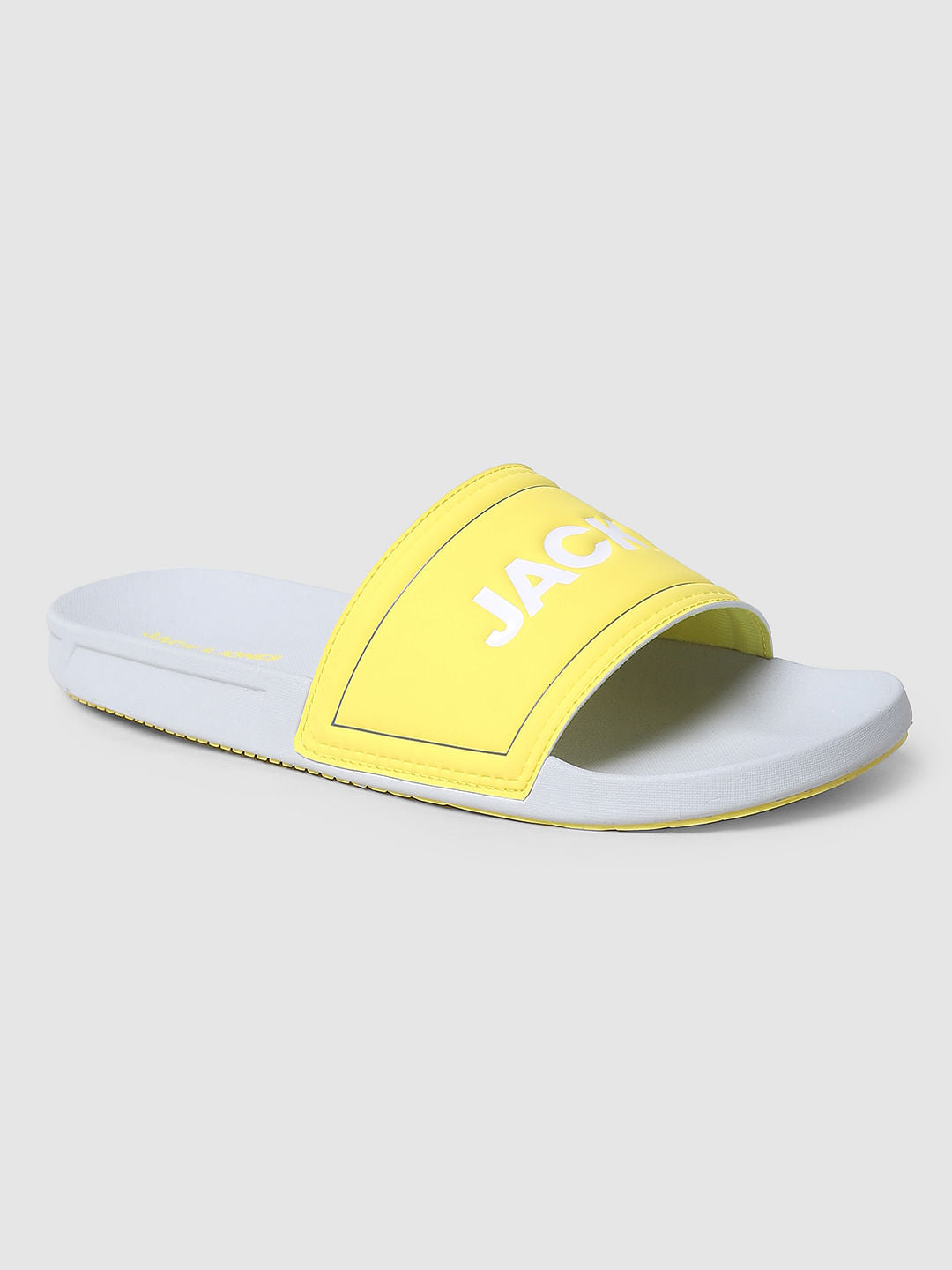 Grey Logo Print Sliders