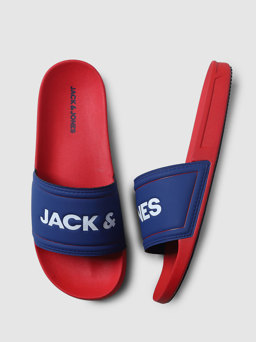 Red Logo Print Sliders