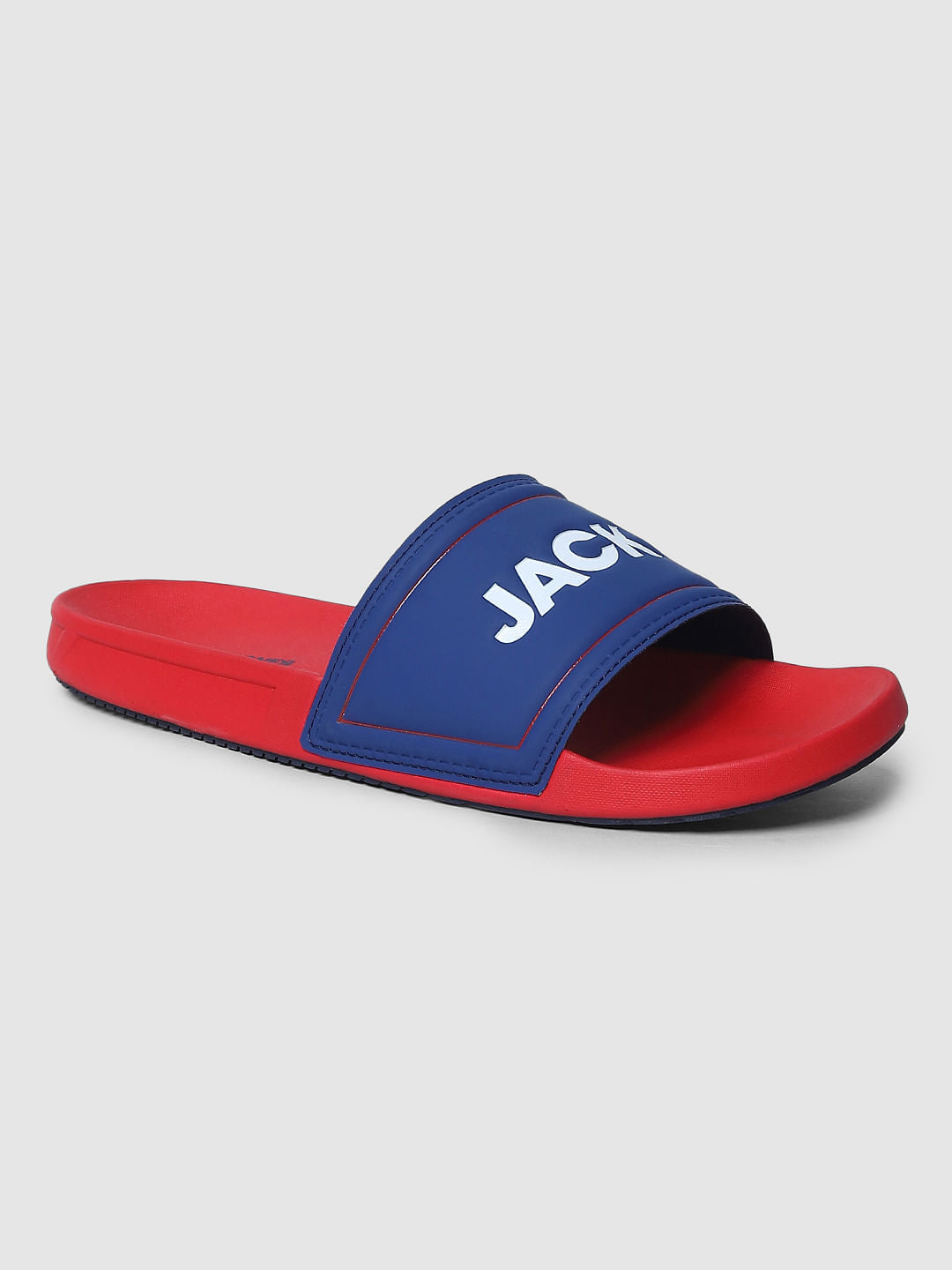 Red Logo Print Sliders