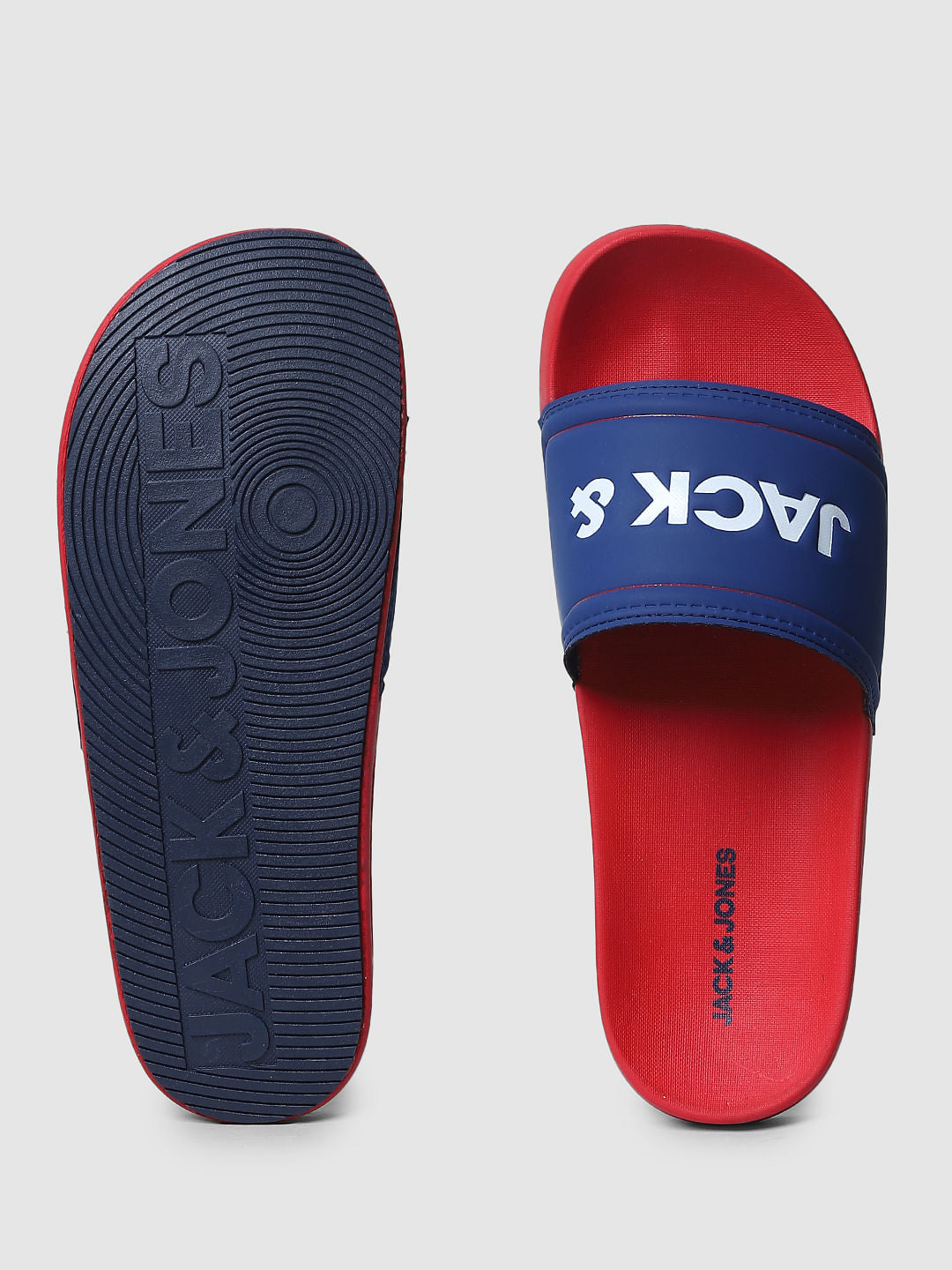Red Logo Print Sliders