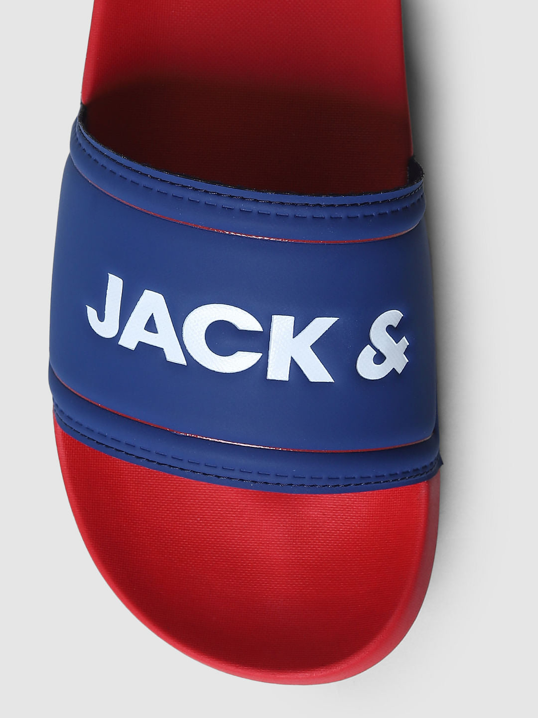 Red Logo Print Sliders