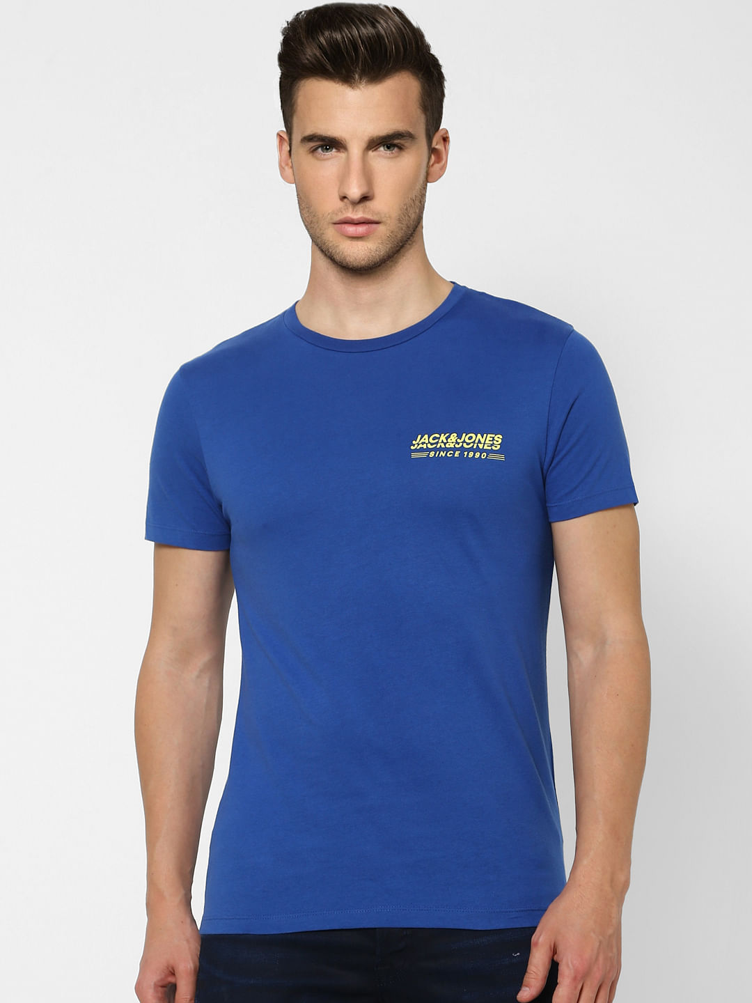 Blue Crew Neck T-shirt