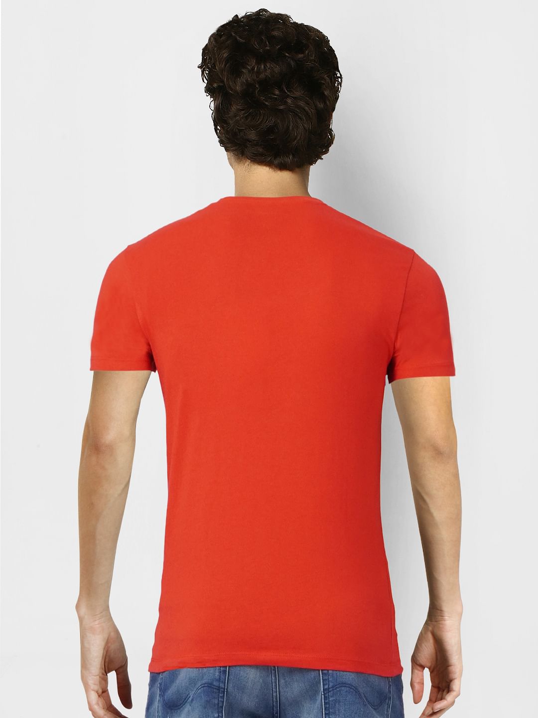 Red Crew Neck T-shirt