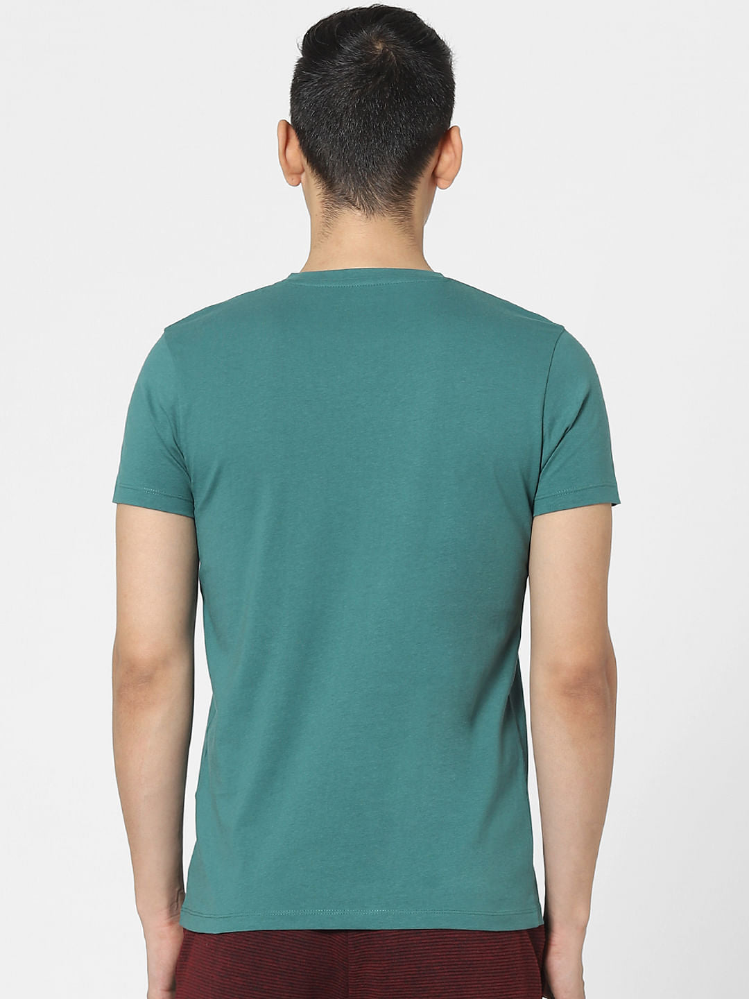 Green Graphic Print Crew Neck T-shirt
