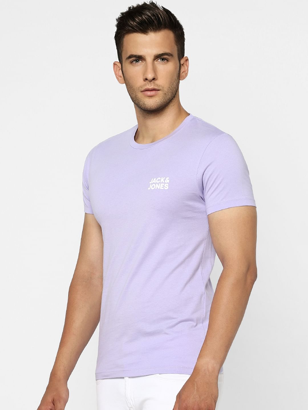 Lilac Purple Crew Neck T-shirt