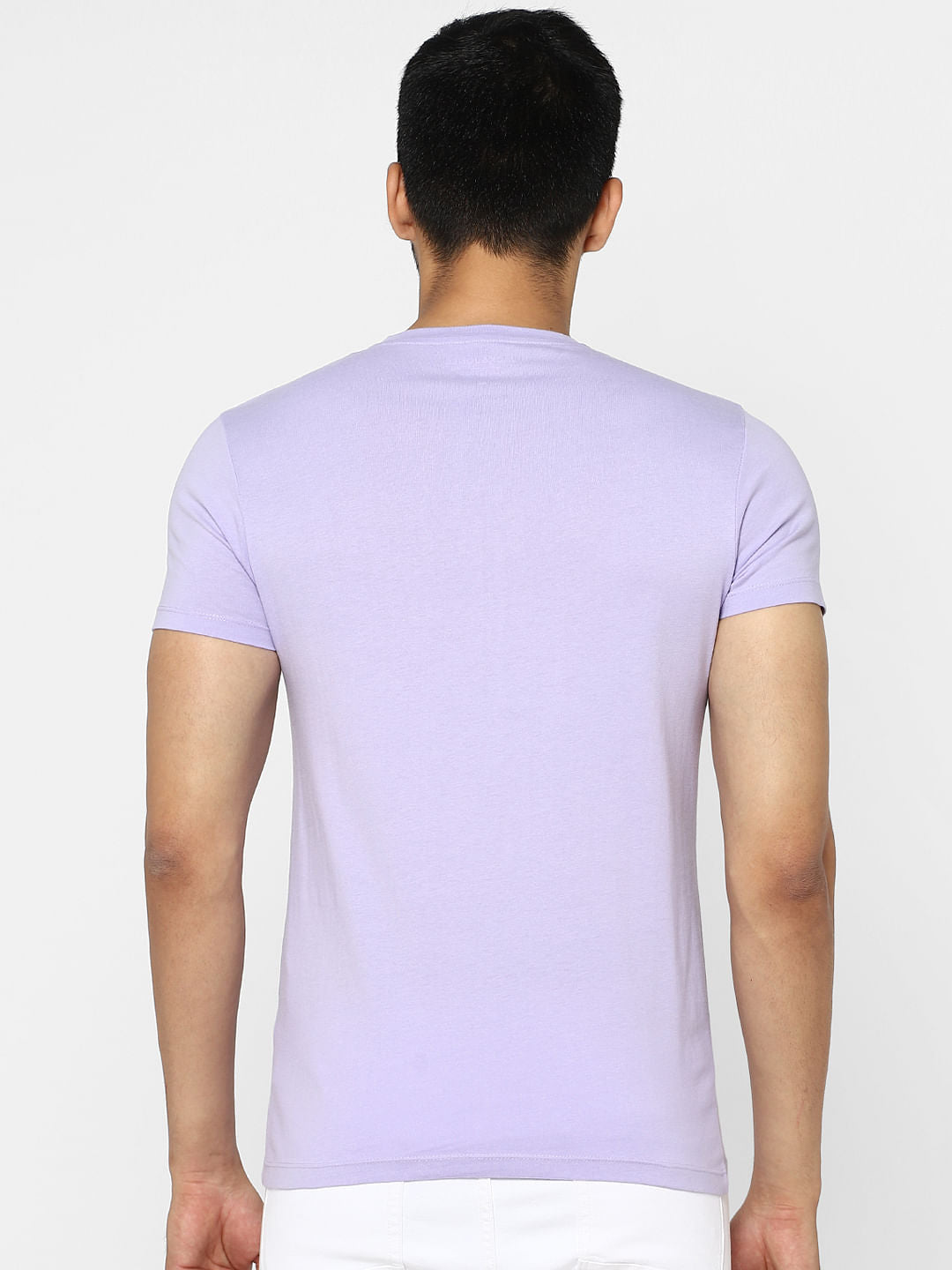 Lilac Purple Crew Neck T-shirt