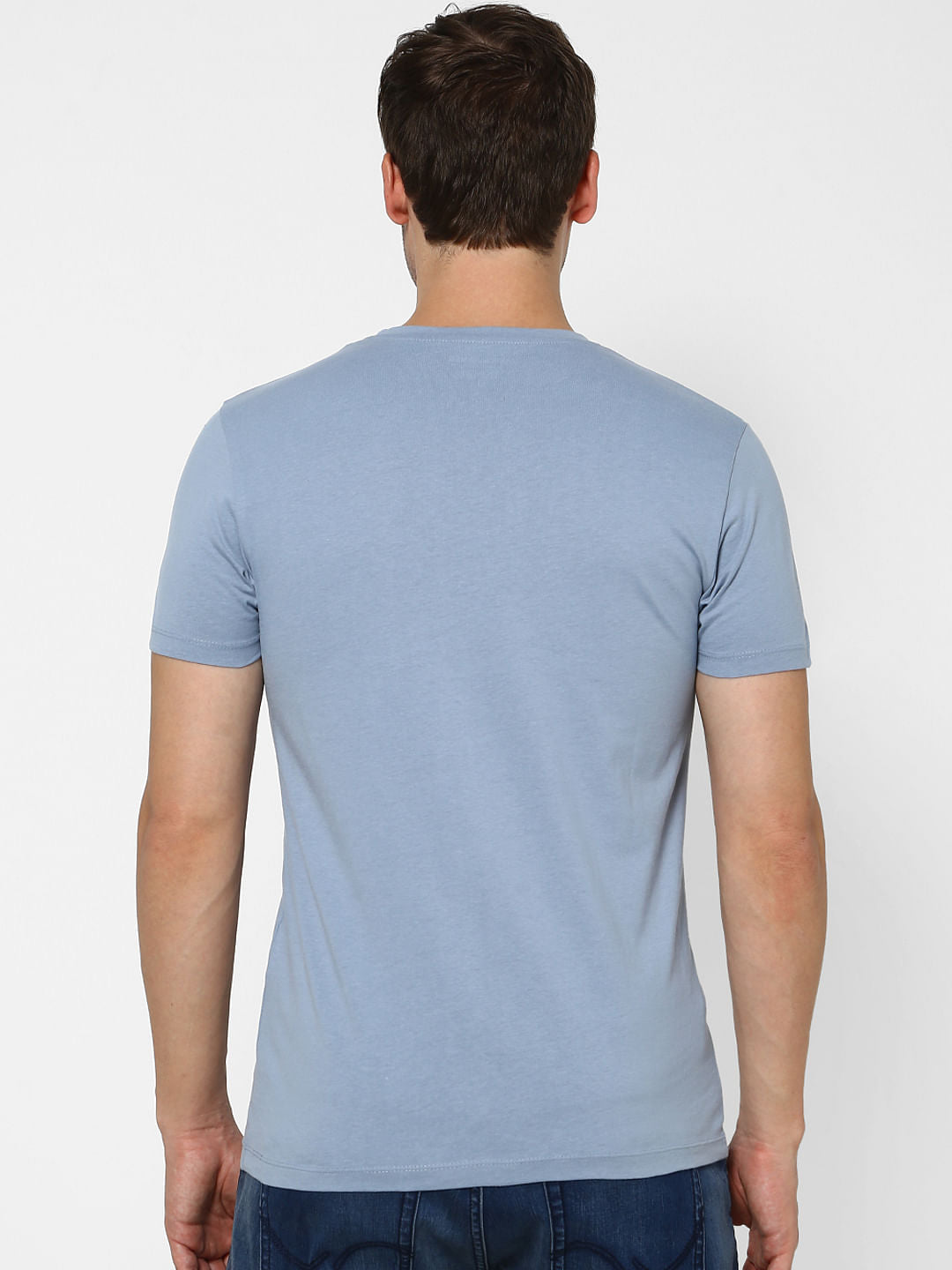 Blue Crew Neck T-shirt