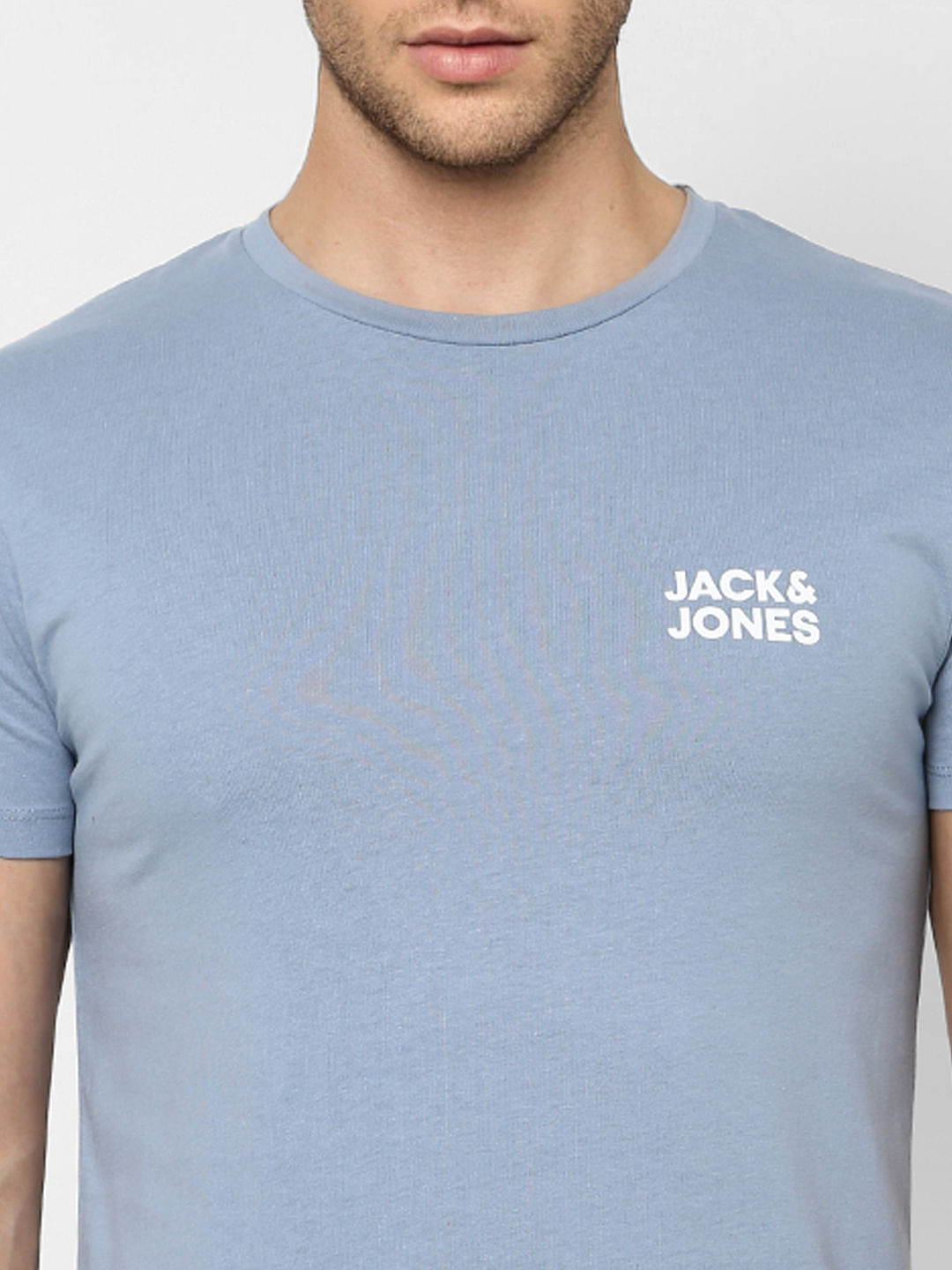 Blue Crew Neck T-shirt