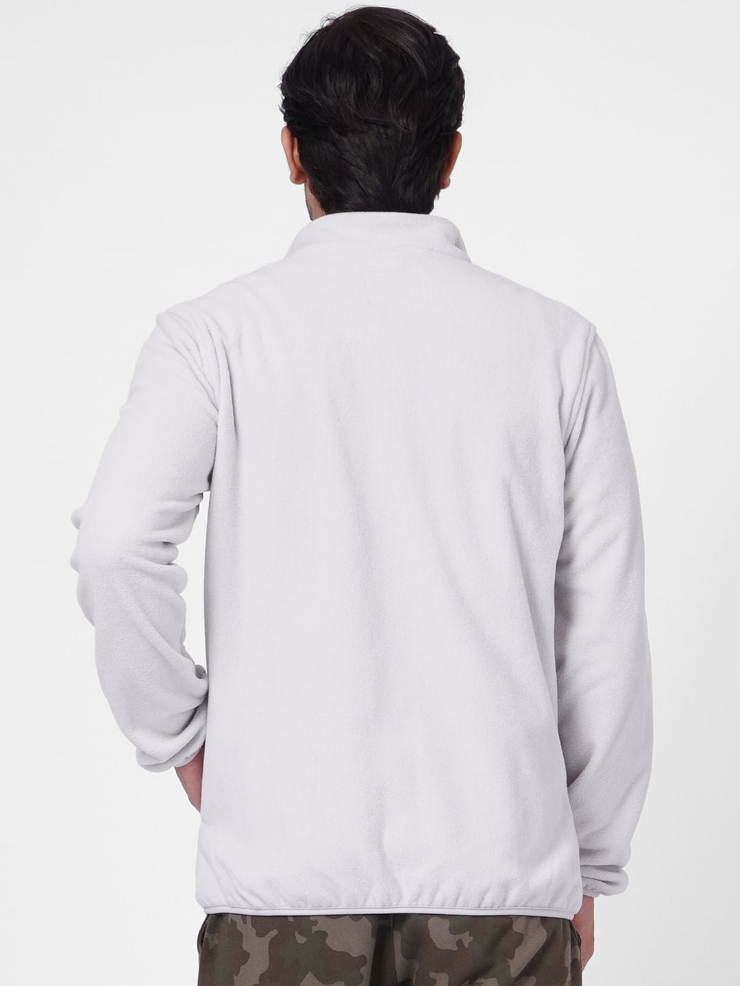 Grey Zip Up Fleece Jacket