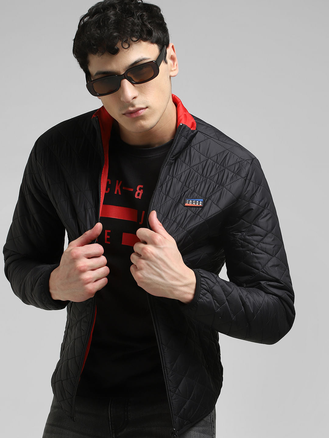 Black Reversible Puffer Jacket - S