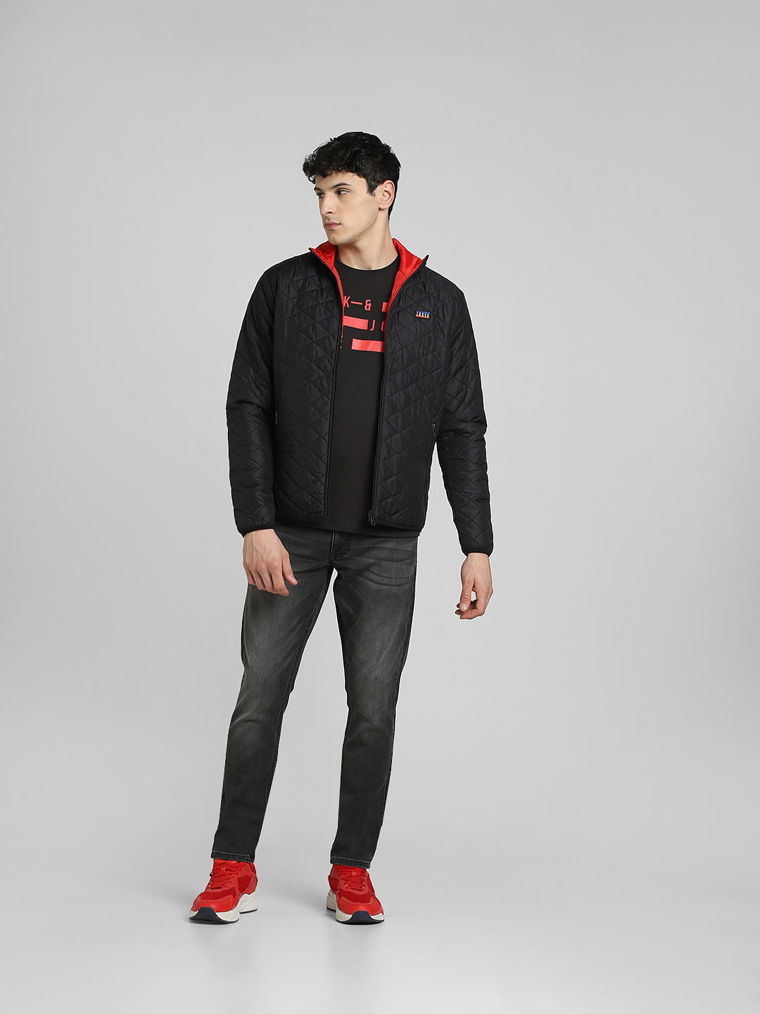 Black Reversible Puffer Jacket