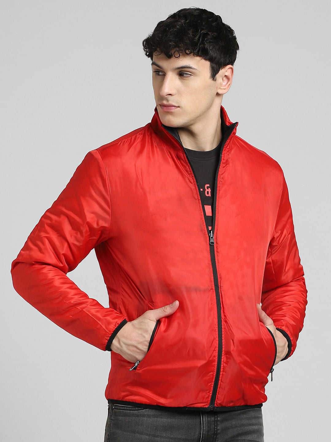 Black Reversible Puffer Jacket