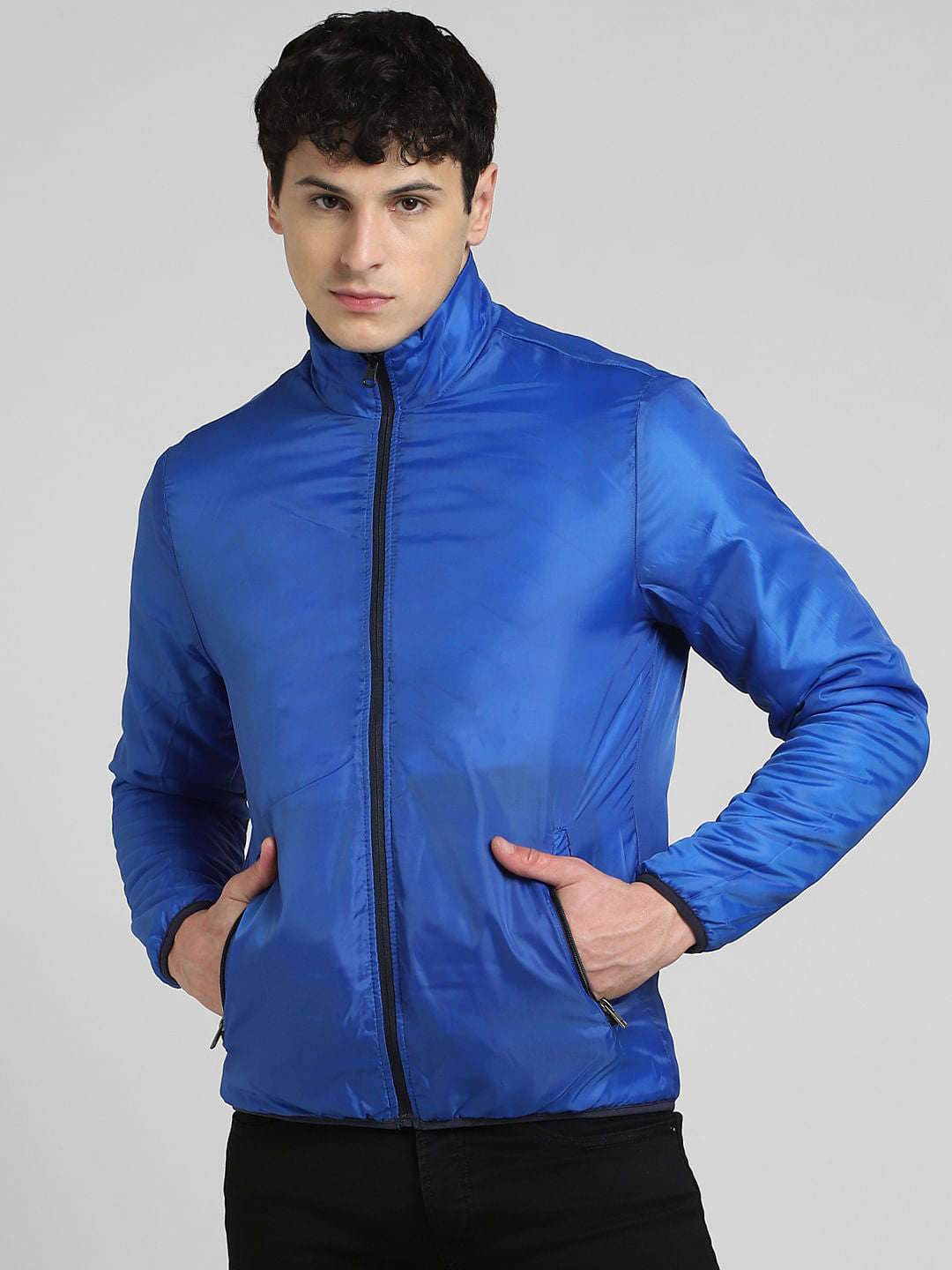 Blue Reversible Puffer Jacket