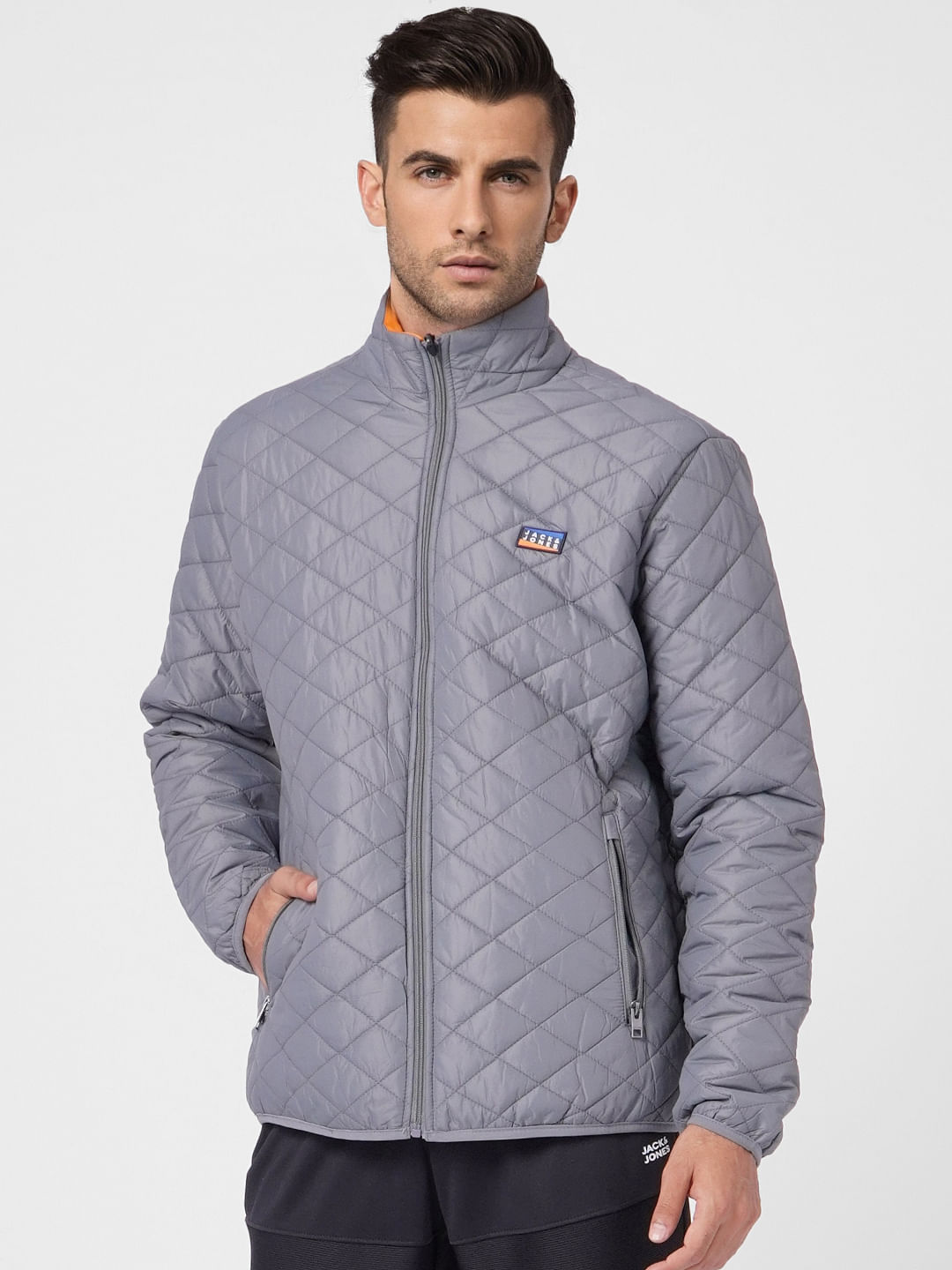 Grey Reversible Puffer Jacket