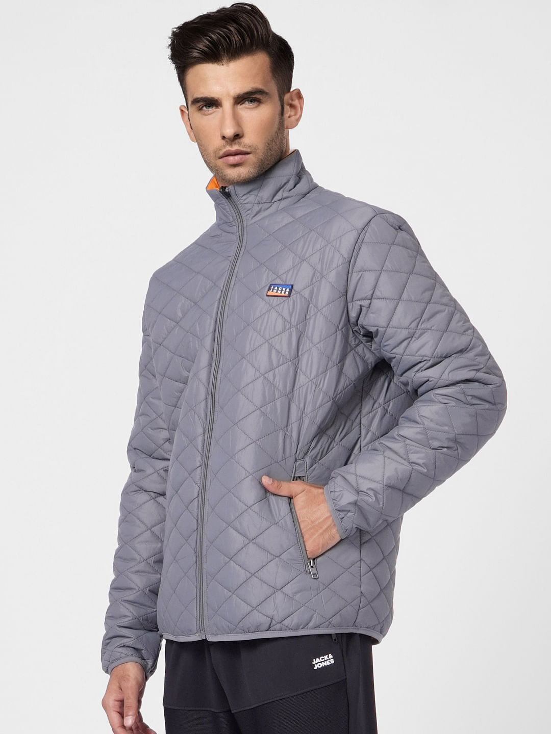 Grey Reversible Puffer Jacket