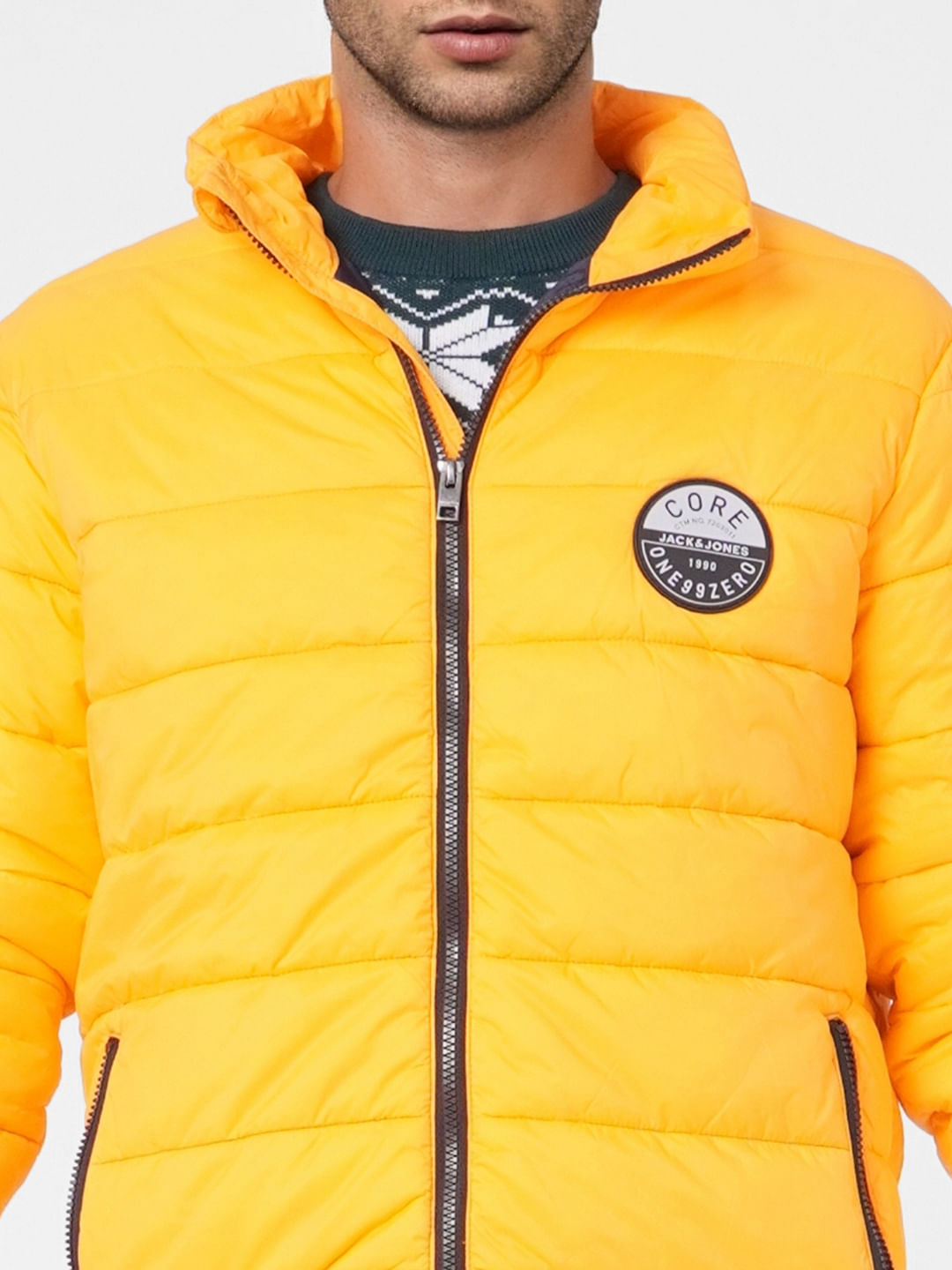 Orange Puffer Jacket