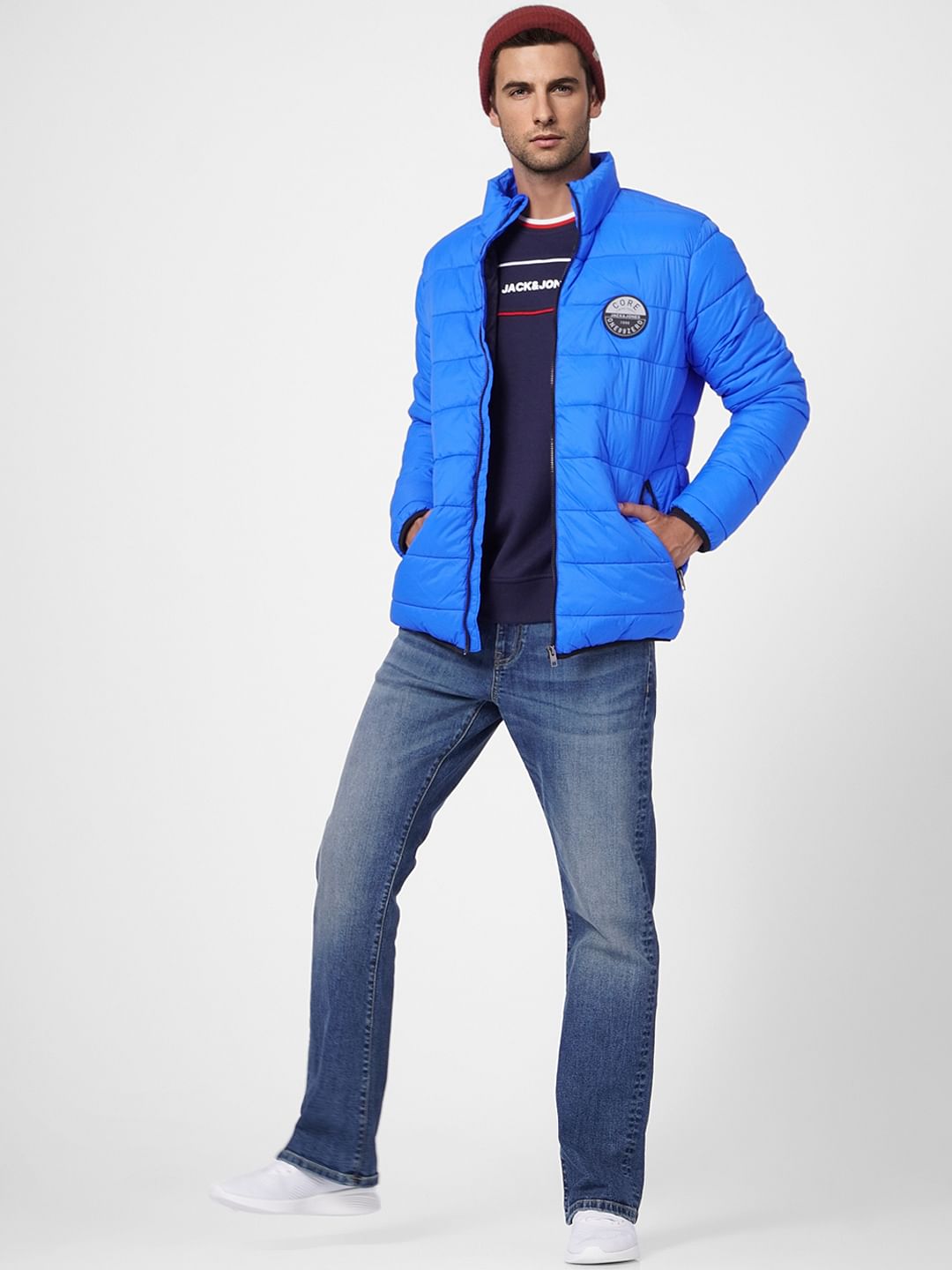 Blue Puffer Jacket - S