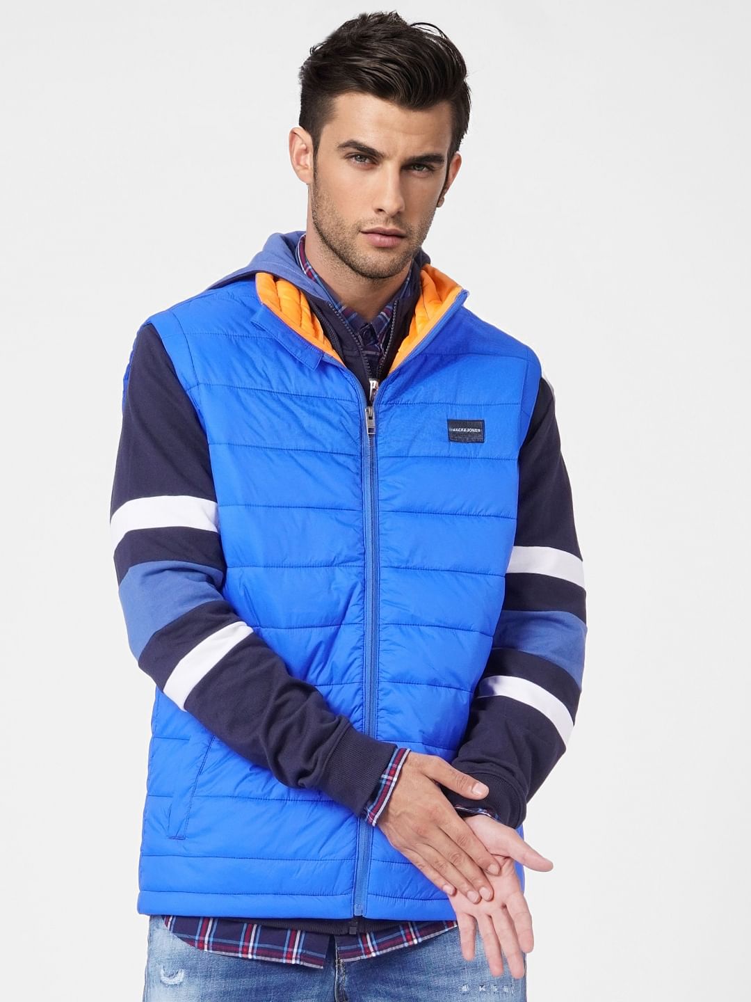 Blue Puffer Vest Jacket