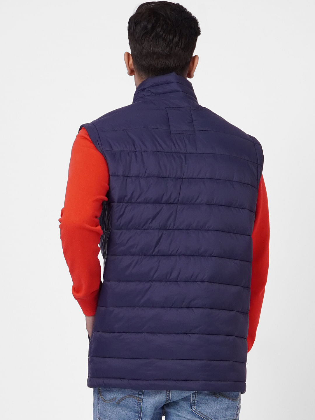 Blue Puffer Vest Jacket