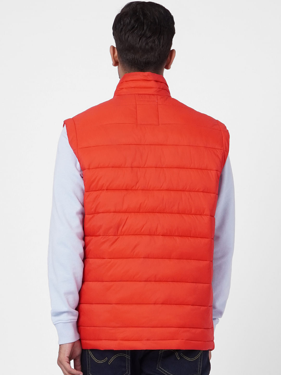 Red Puffer Vest Jacket